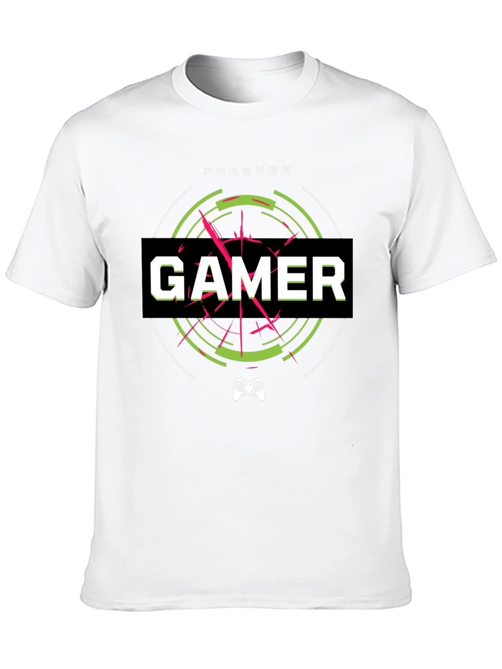 Forever Gamer Black Graphic Tee