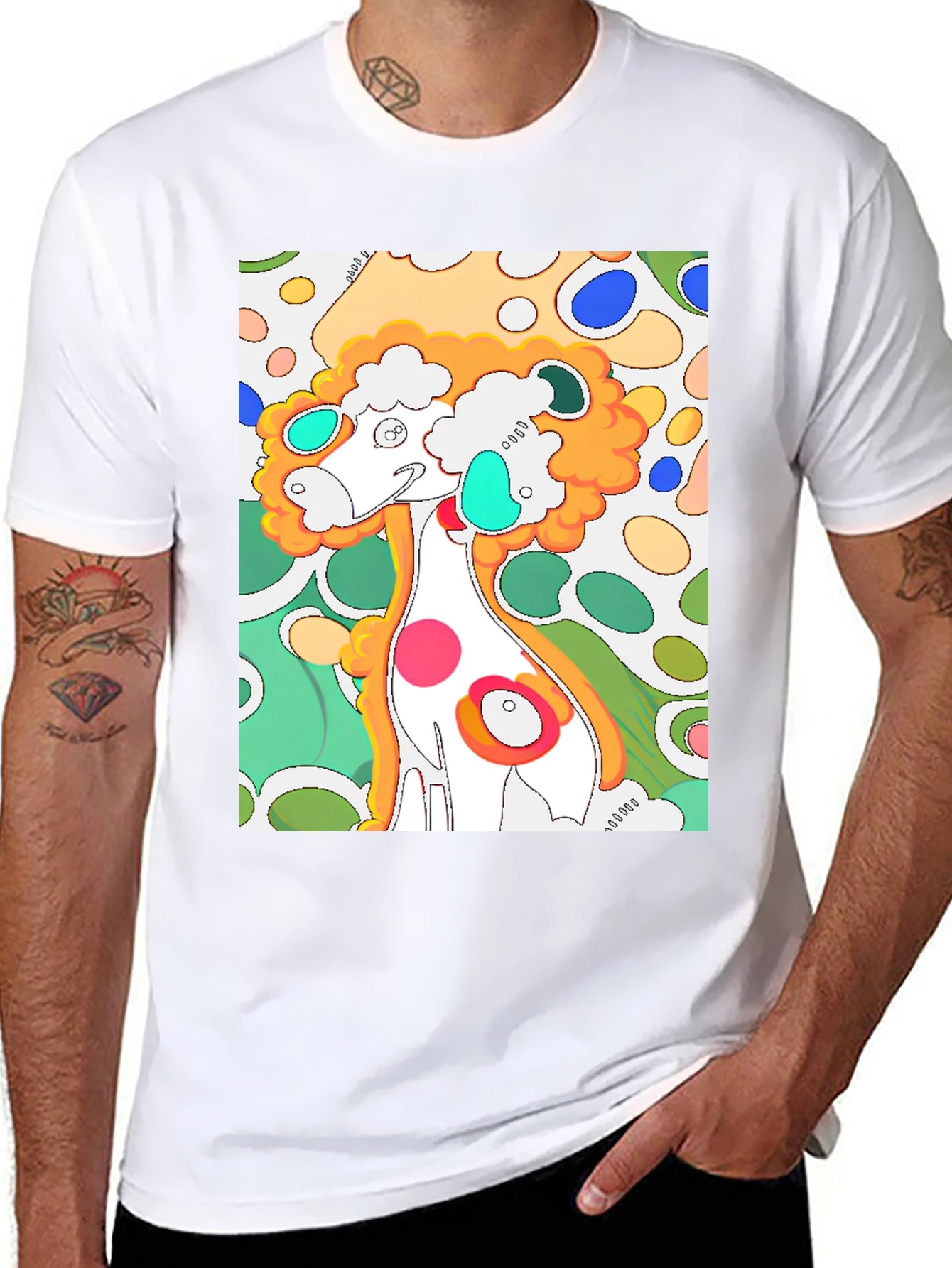 Funky Art Graphic T-Shirt - Quirky Design