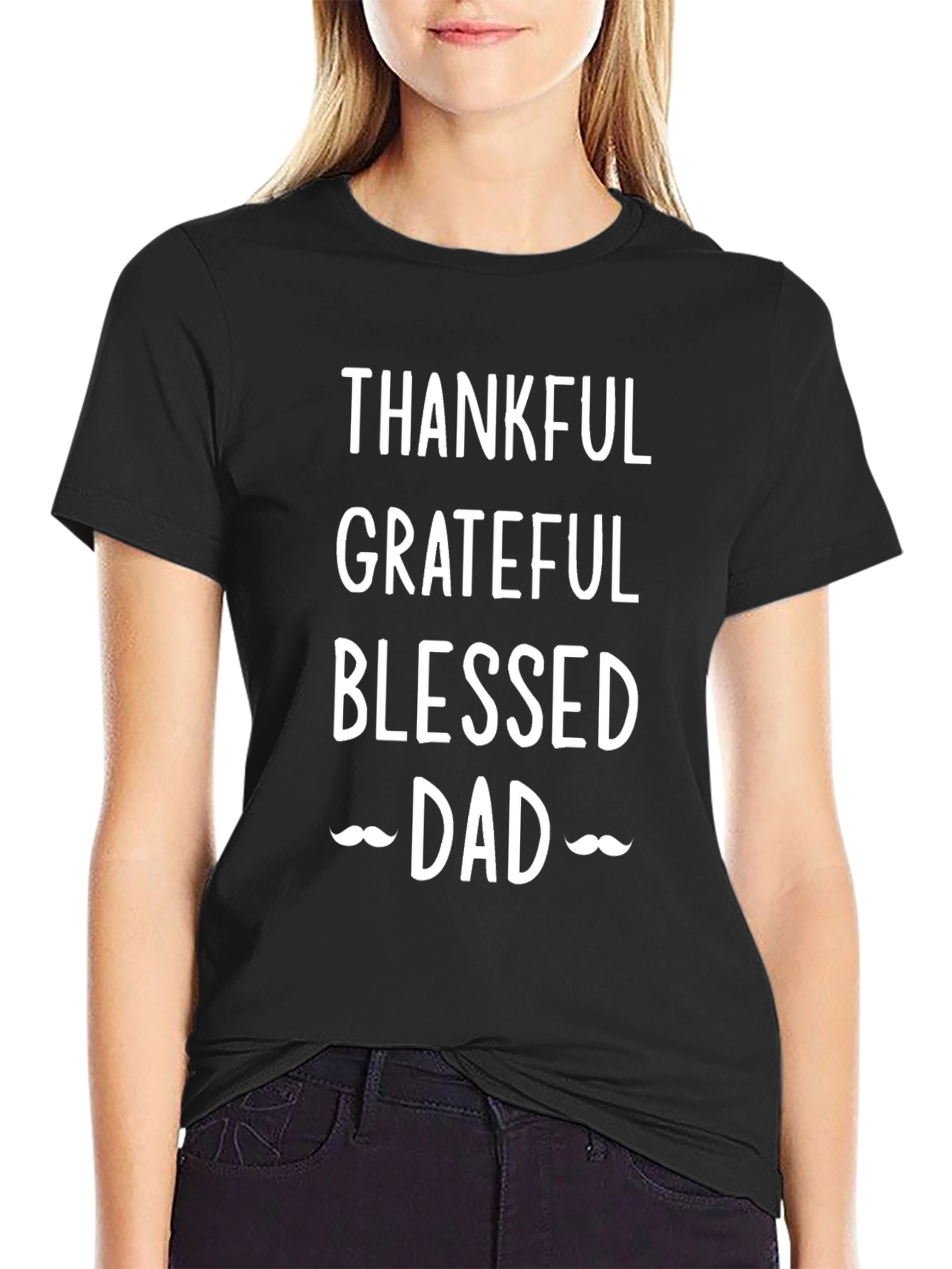 Thankful Grateful Blessed Dad T-Shirt