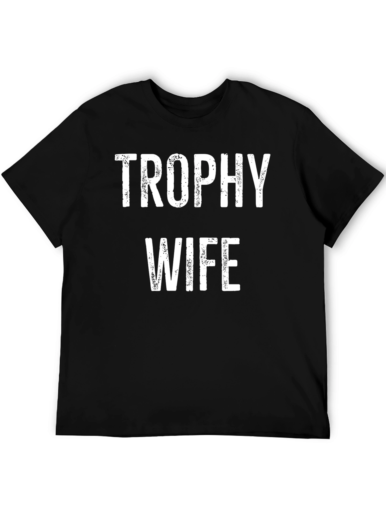 Trophy Wife Graphic Tee - Black Cotton