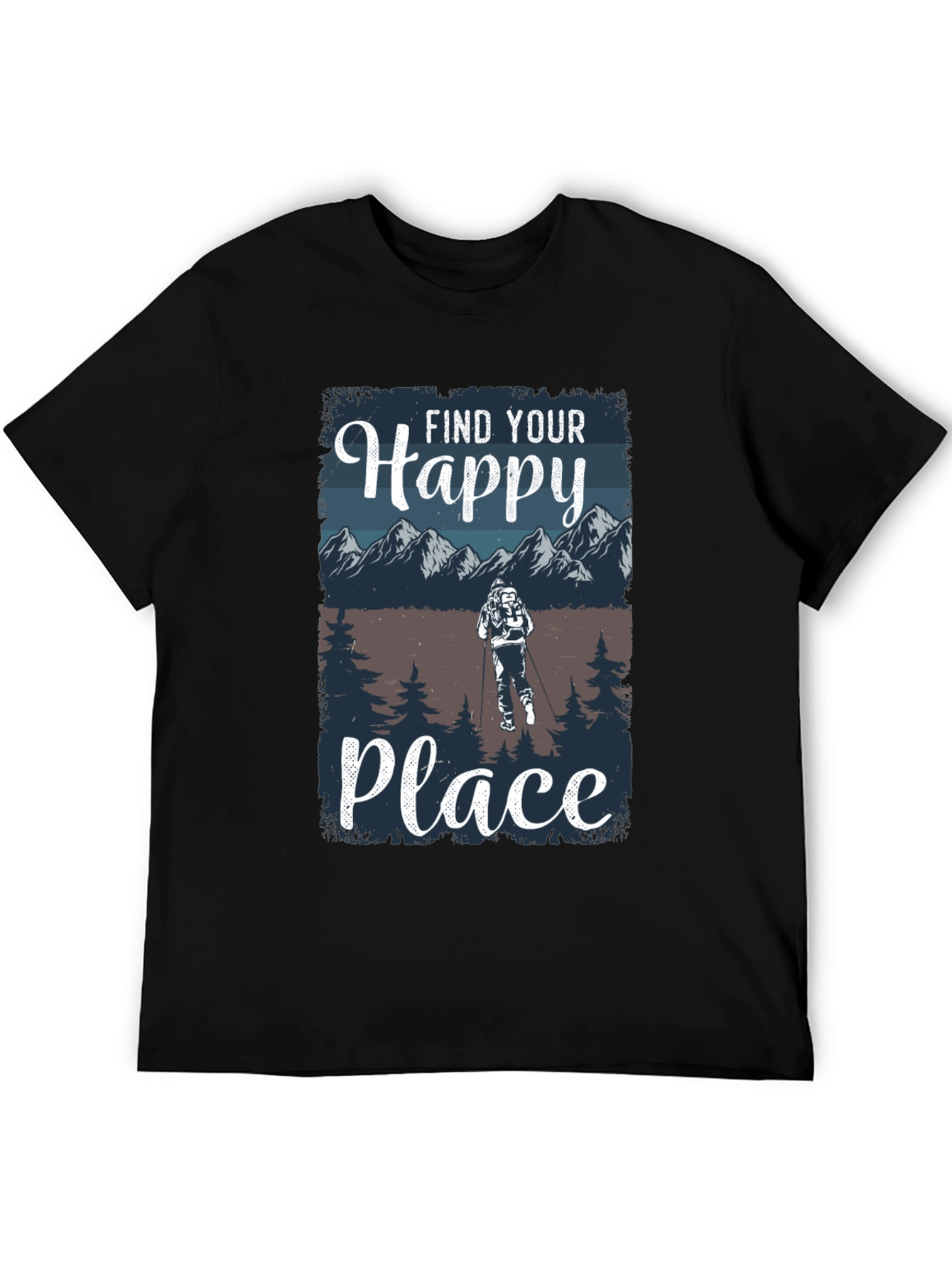 Find Your Happy Place Hiking T-Shirt