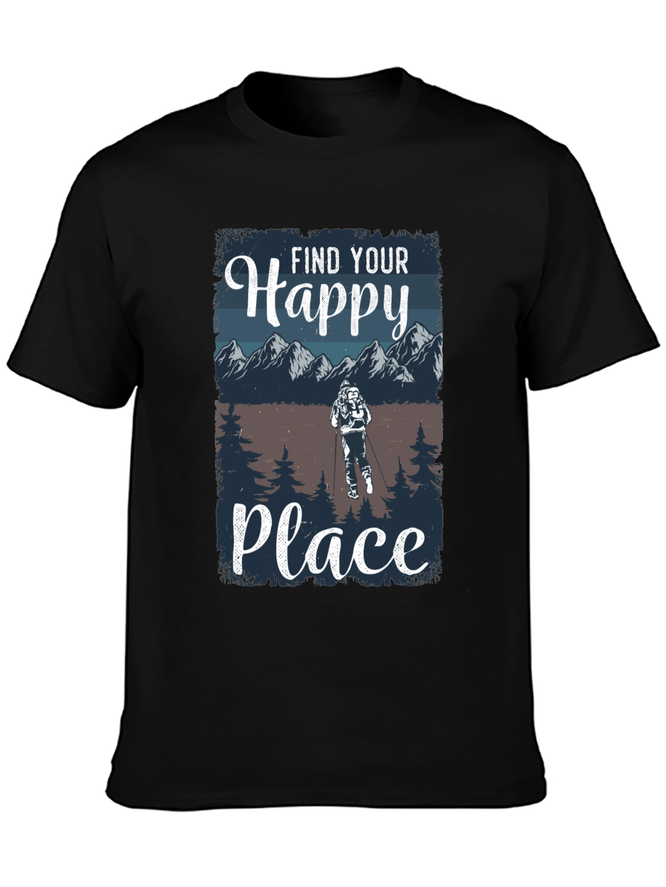 Find Your Happy Place Hiking T-Shirt