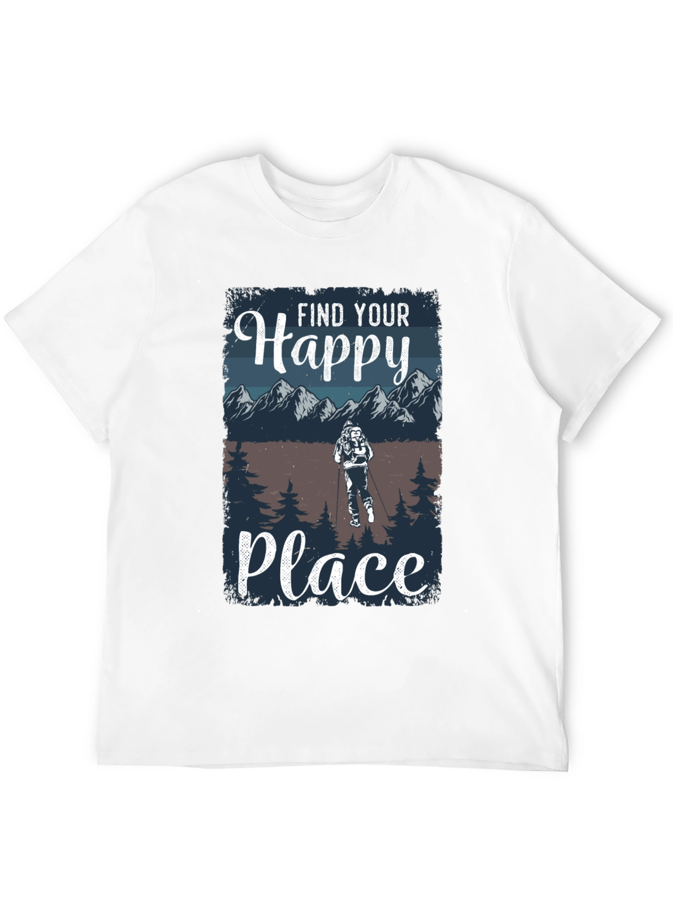 Find Your Happy Place Hiking T-Shirt