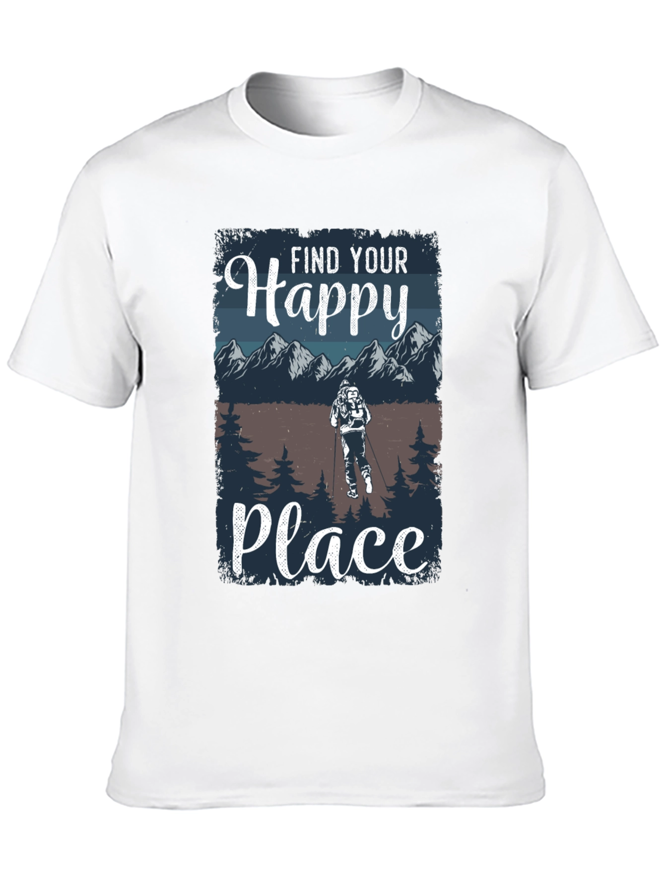 Find Your Happy Place Hiking T-Shirt