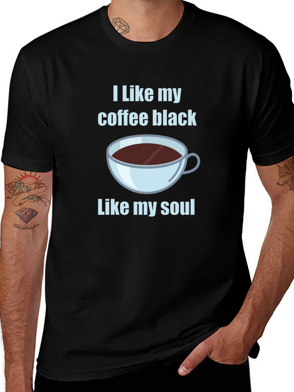 I Like My Coffee Black T-Shirt