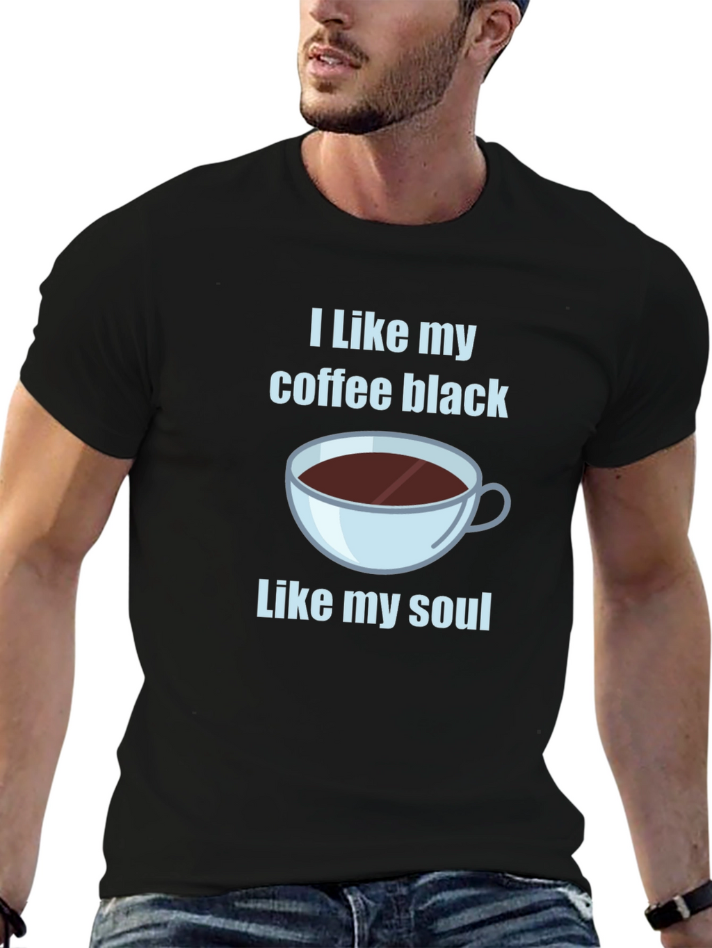 I Like My Coffee Black T-Shirt