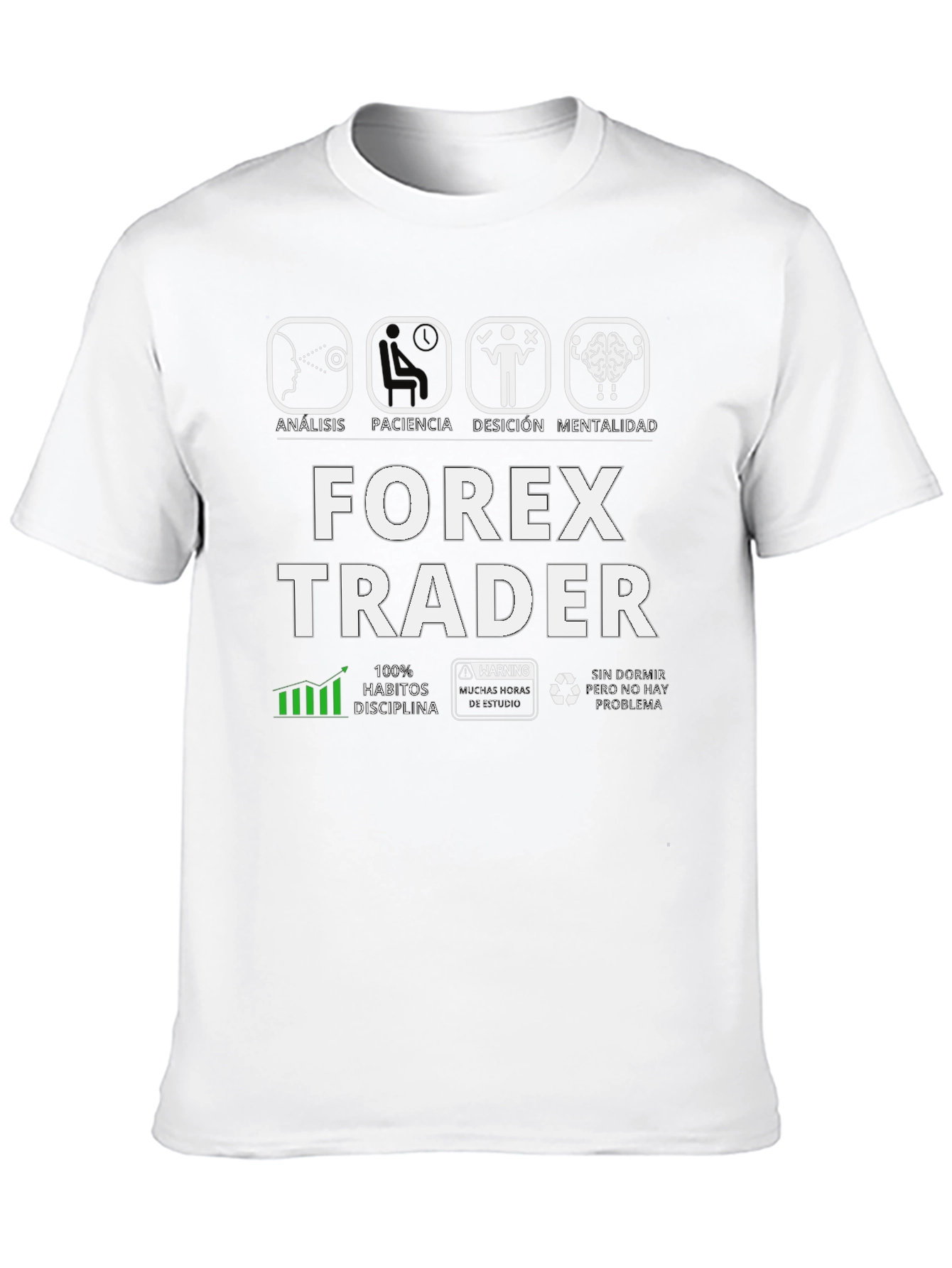 Forex Trader Graphic Tee - Analysis Patience Decision