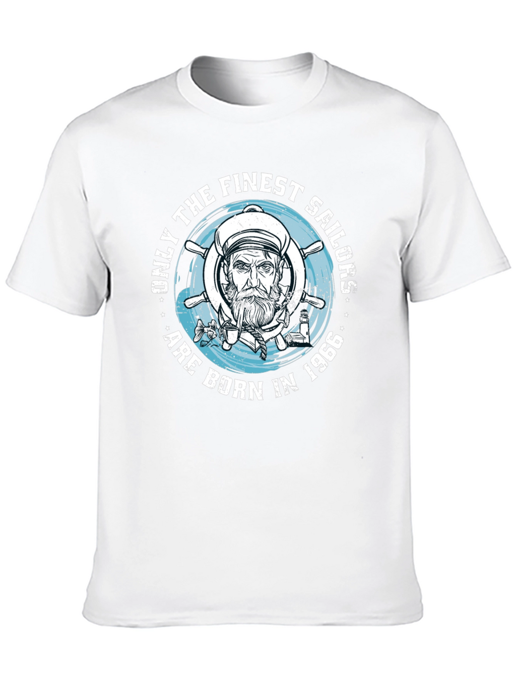 Finest Sailors Born in 1966 Black T-Shirt