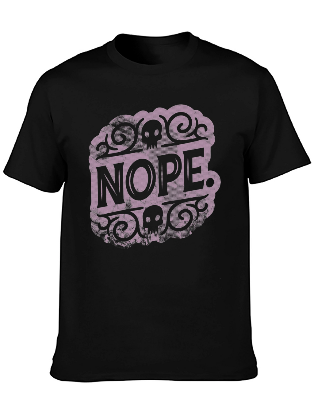 Nope Graphic T-Shirt - Skull Design