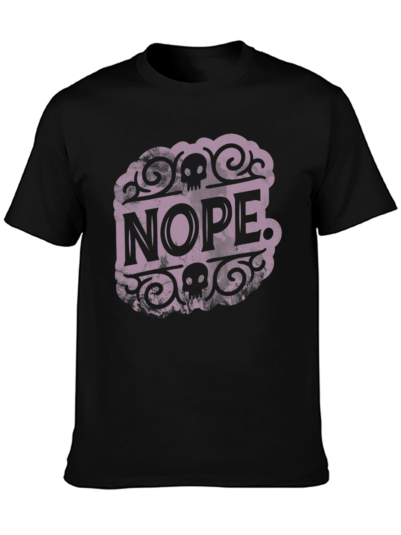 Nope Graphic T-Shirt - Skull Design