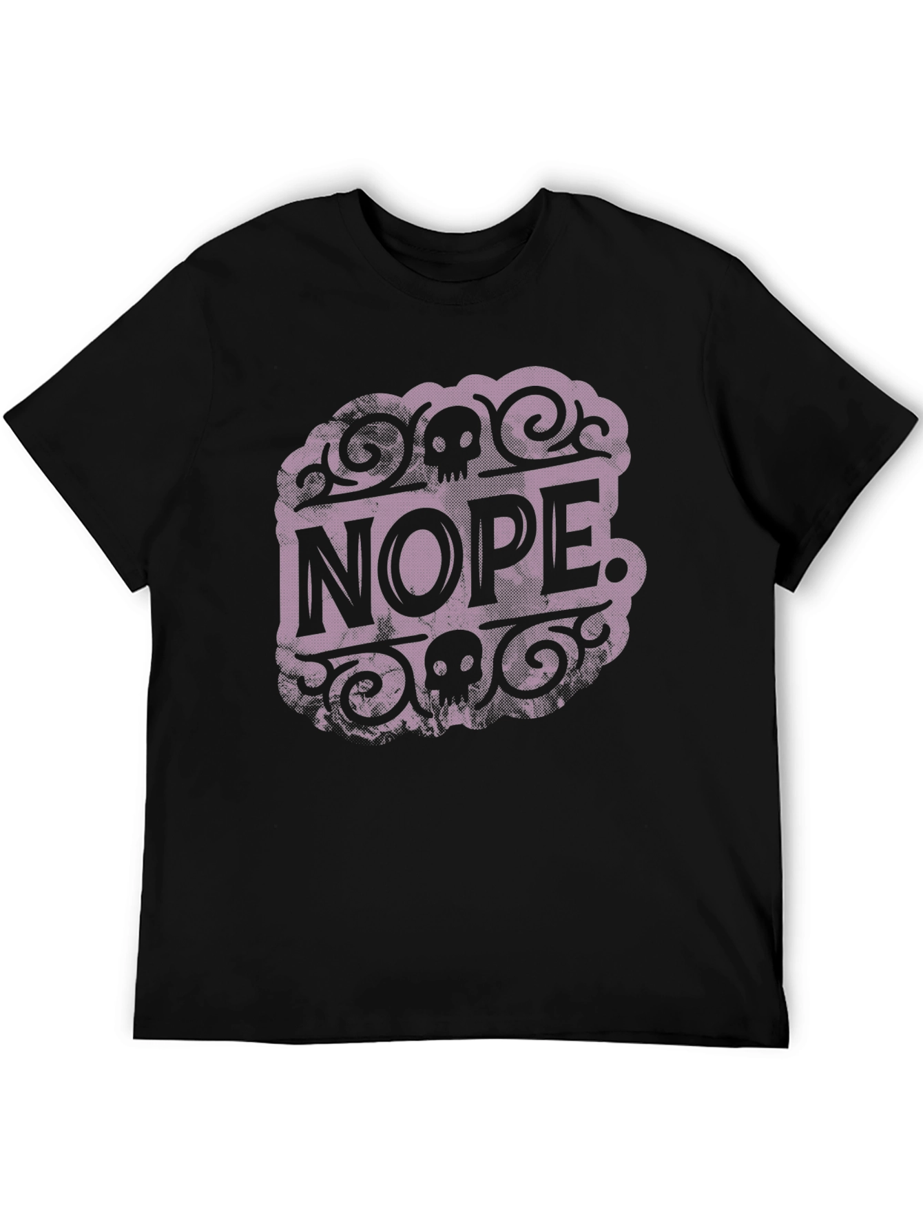 Nope Graphic T-Shirt - Skull Design