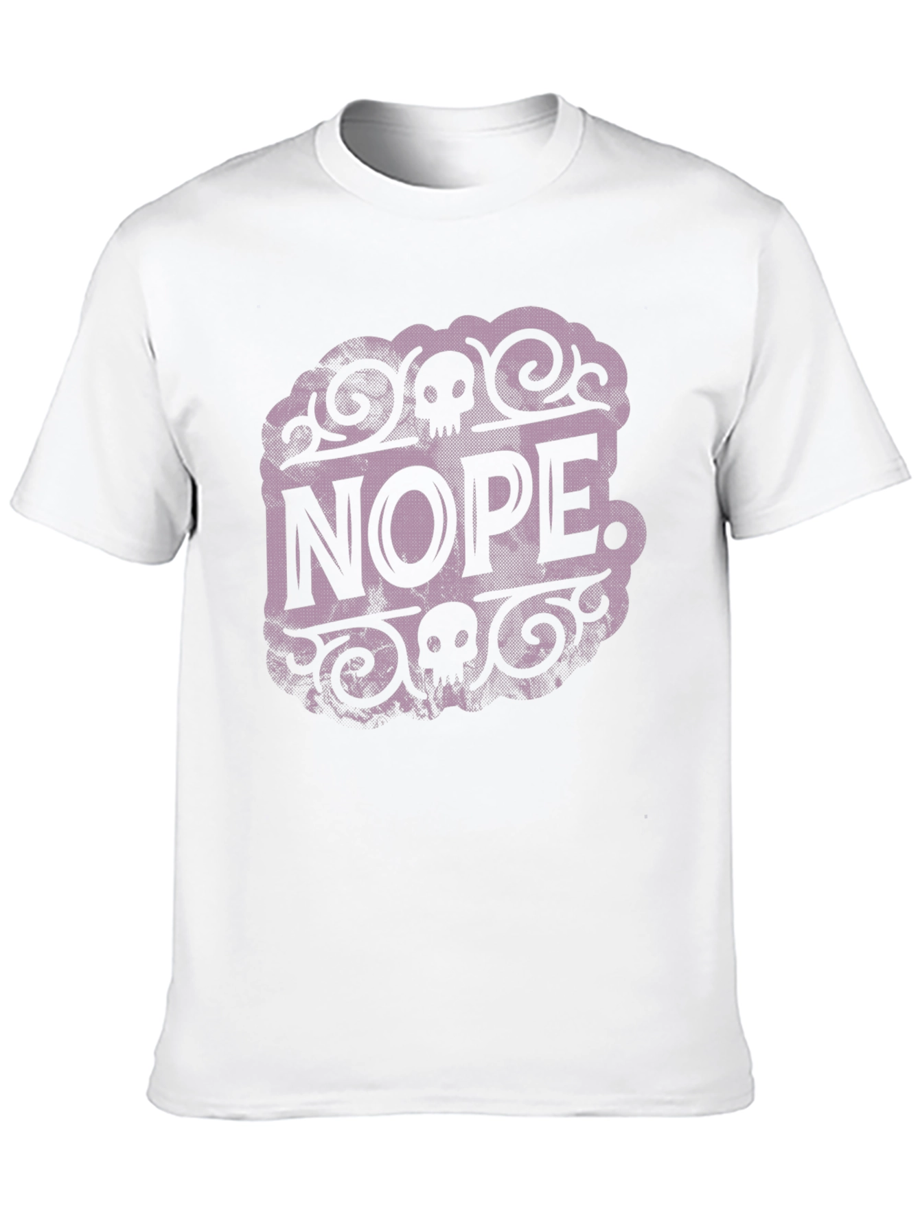 Nope Graphic T-Shirt - Skull Design