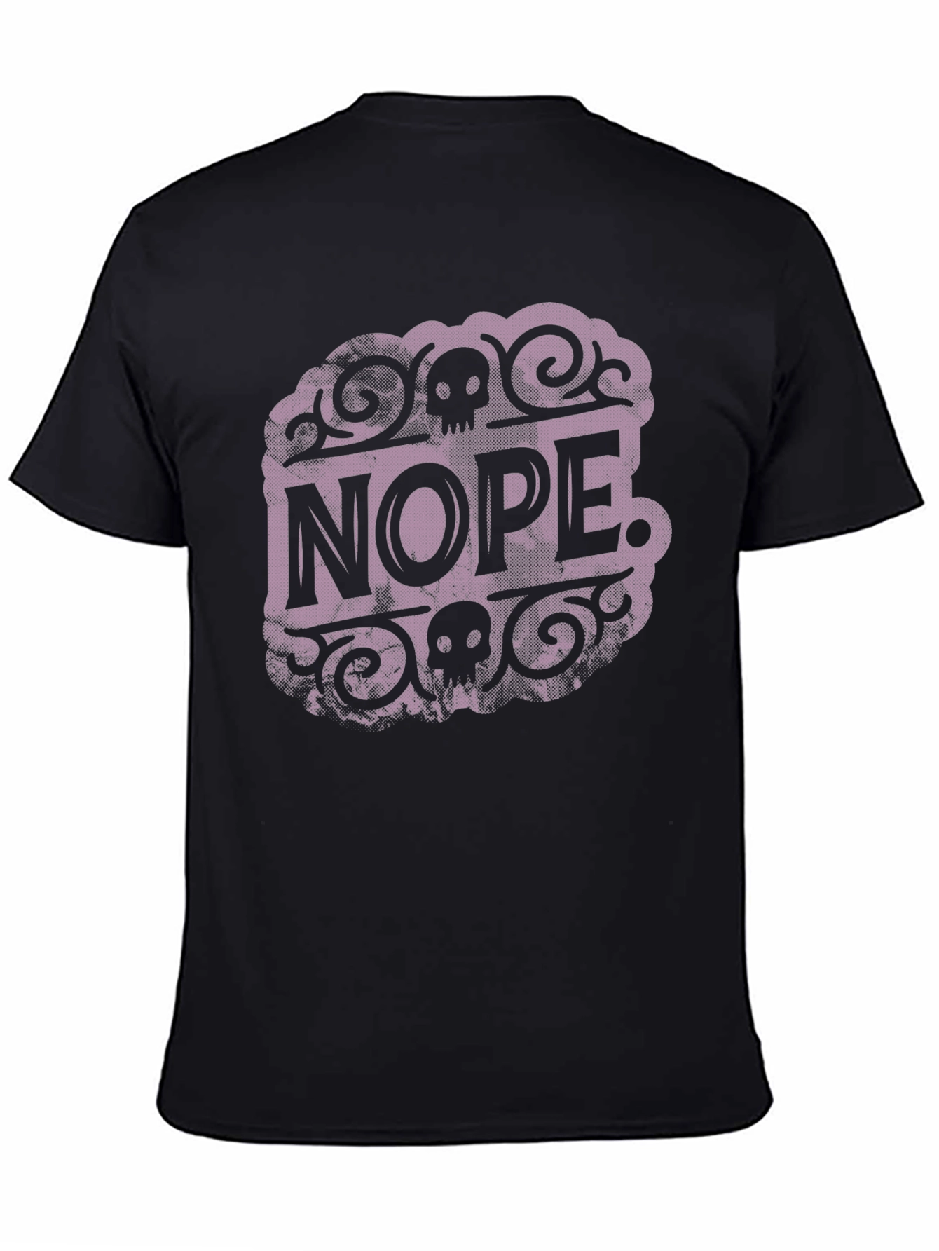 Nope Graphic T-Shirt - Skull Design