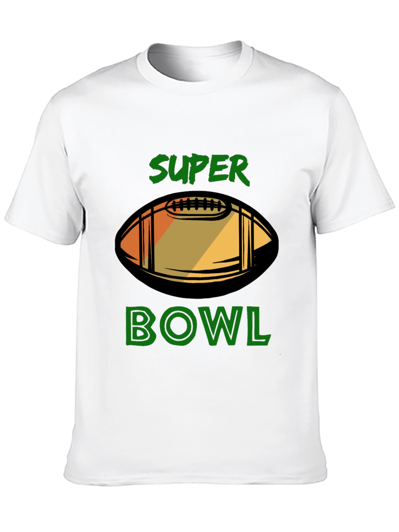 Super Bowl Football Graphic Black T-Shirt