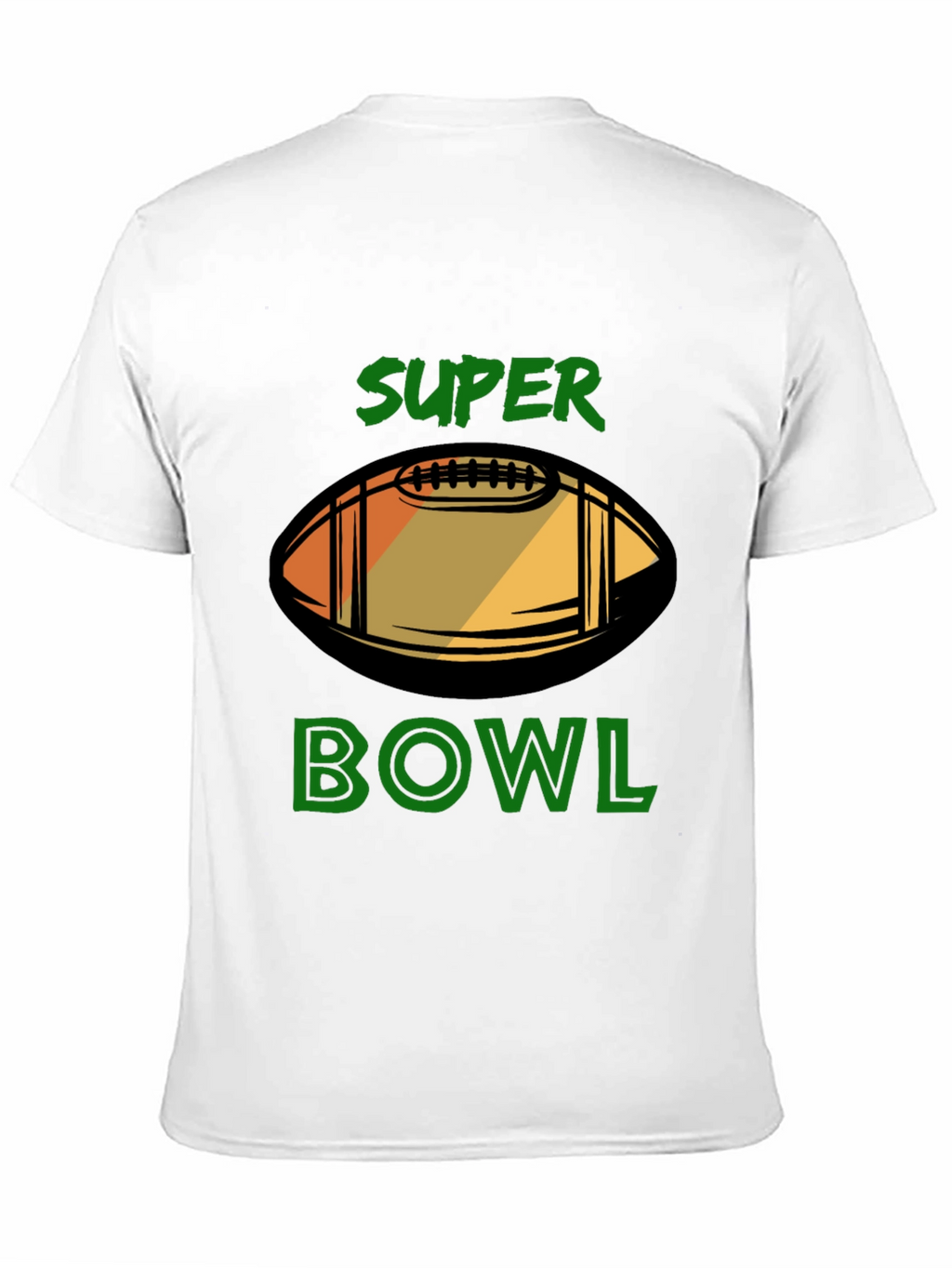Super Bowl Football Graphic Black T-Shirt