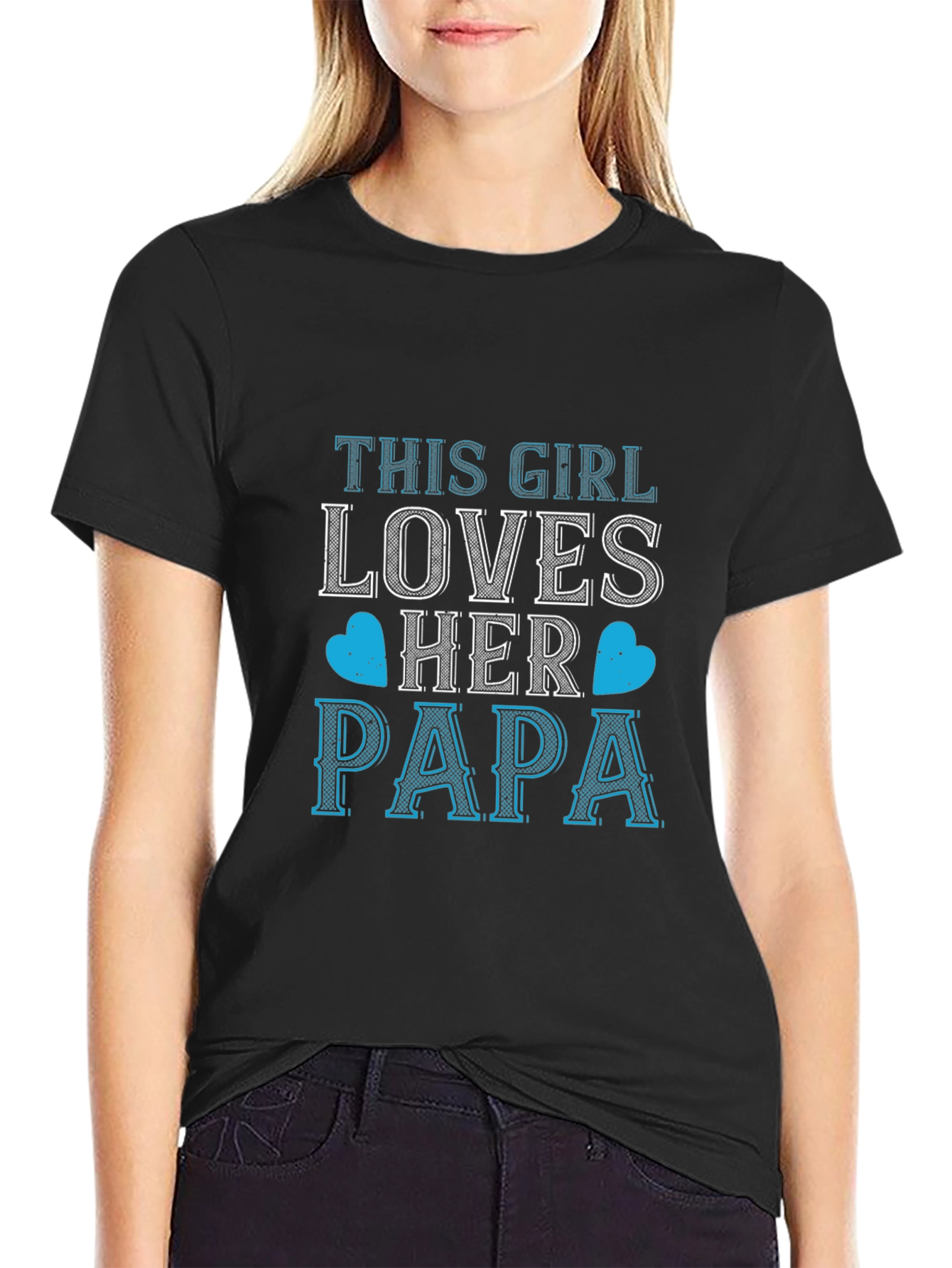 This Girl Loves Her Papa T-Shirt - Gift for Dad