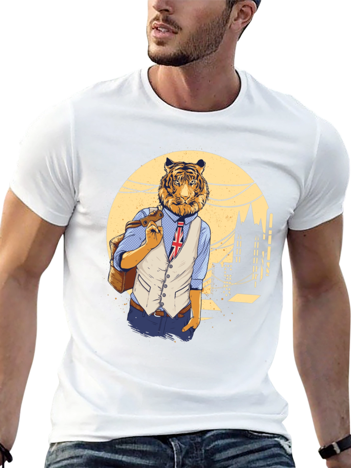 Tiger Man Graphic T-Shirt