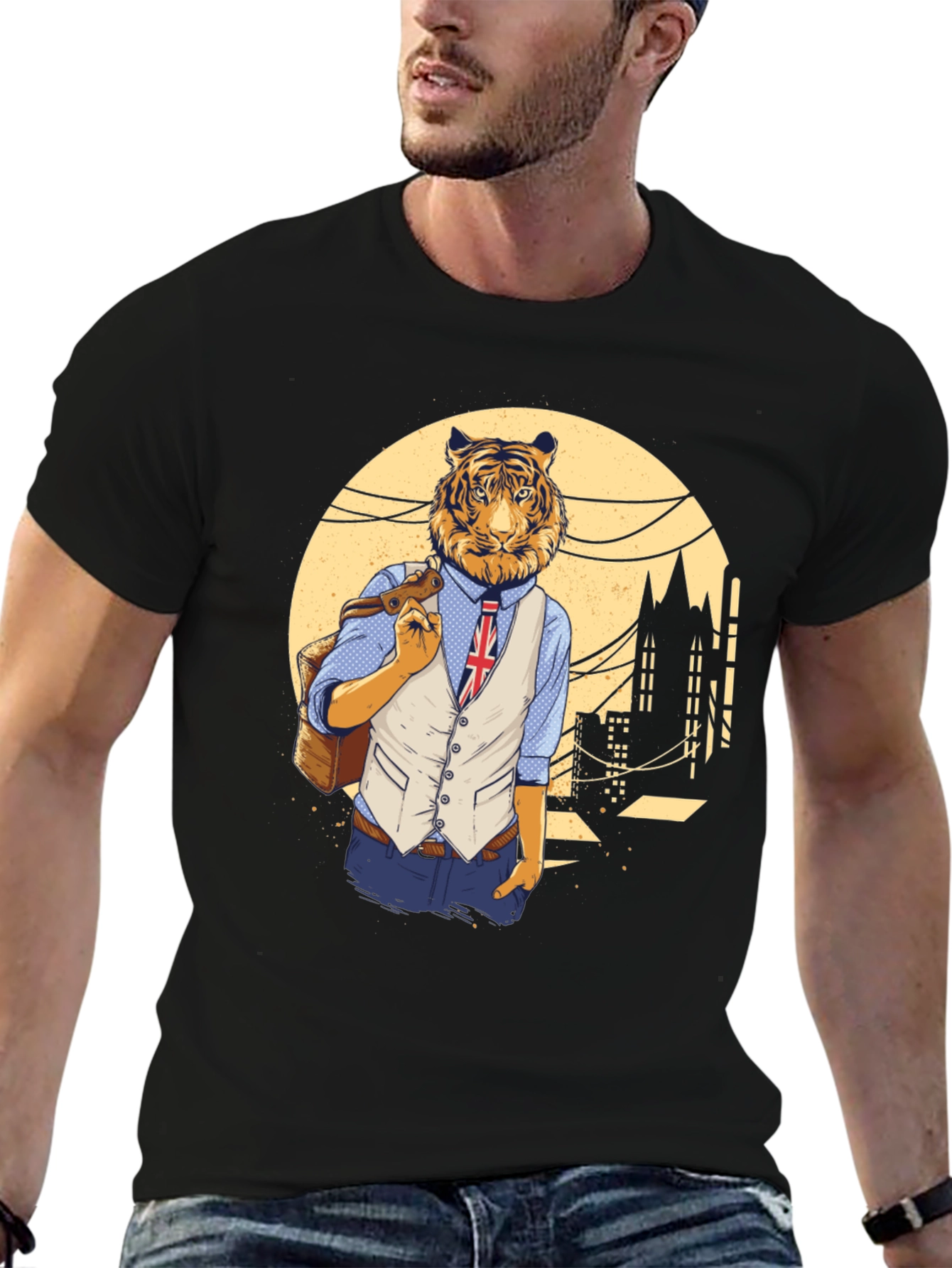 Tiger Man Graphic T-Shirt