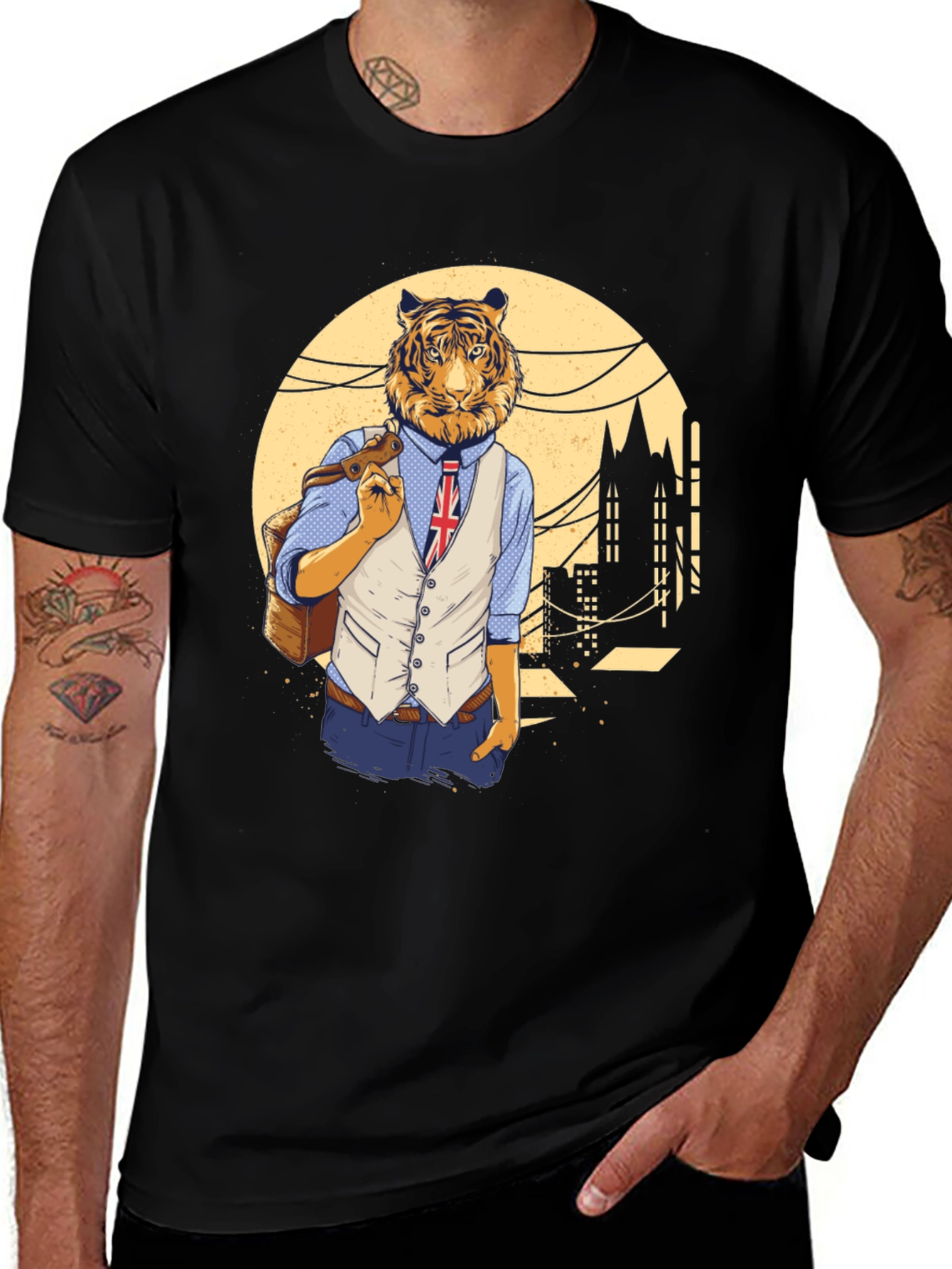 Tiger Man Graphic T-Shirt