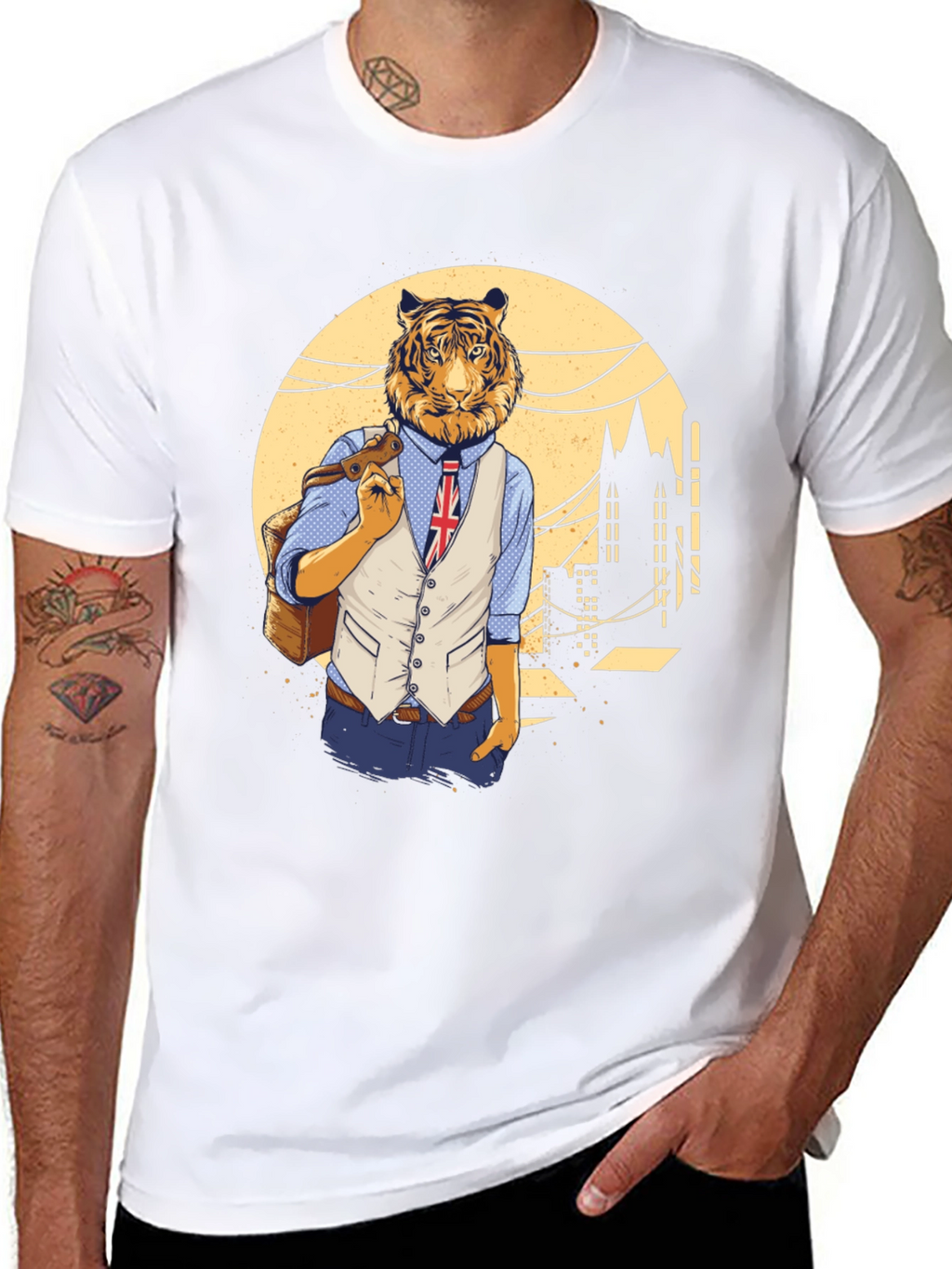 Tiger Man Graphic T-Shirt