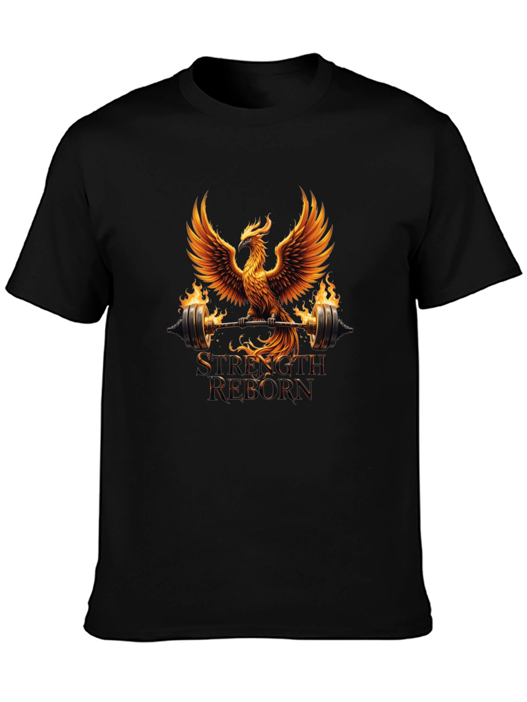 Strength Reborn Phoenix Graphic T-Shirt