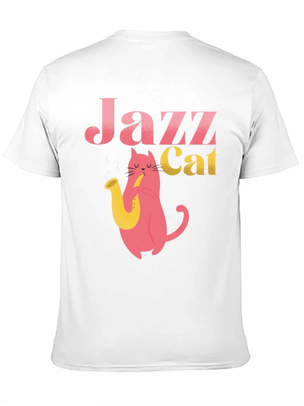 Cool Jazz Cat Graphic T-Shirt
