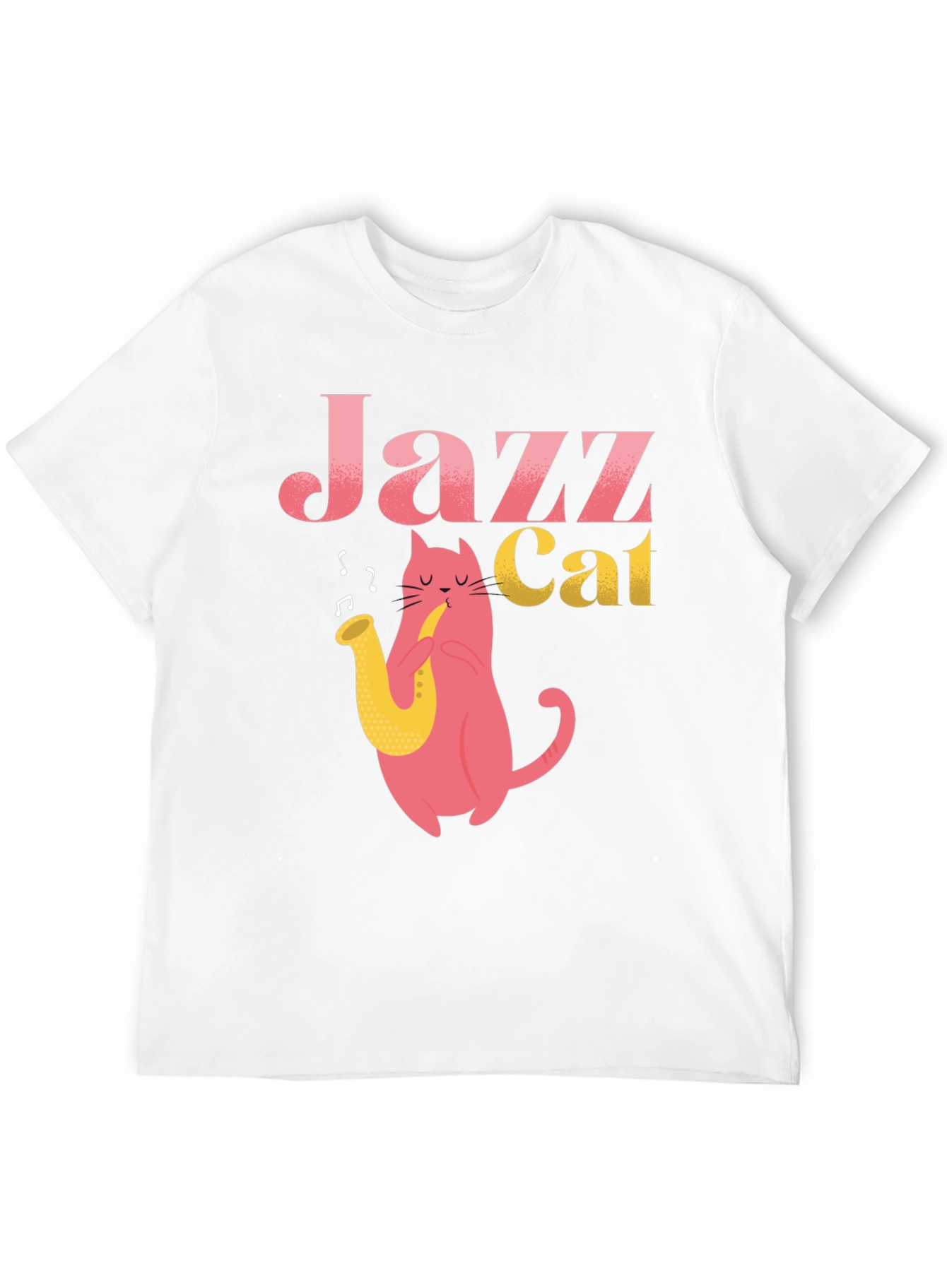 Cool Jazz Cat Graphic T-Shirt