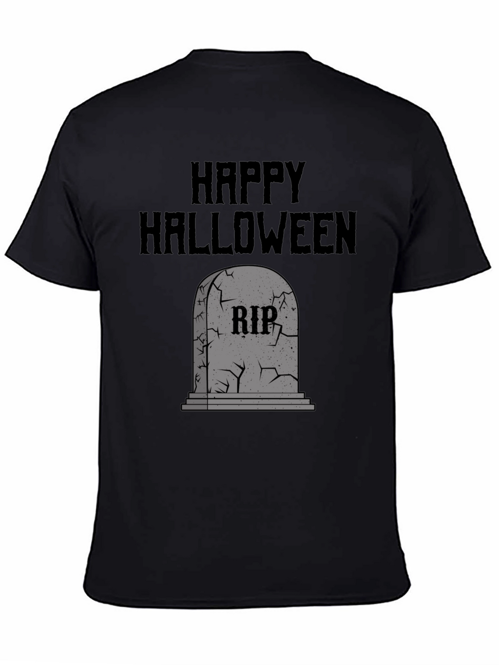 Happy Halloween RIP Tombstone Graphic Tee