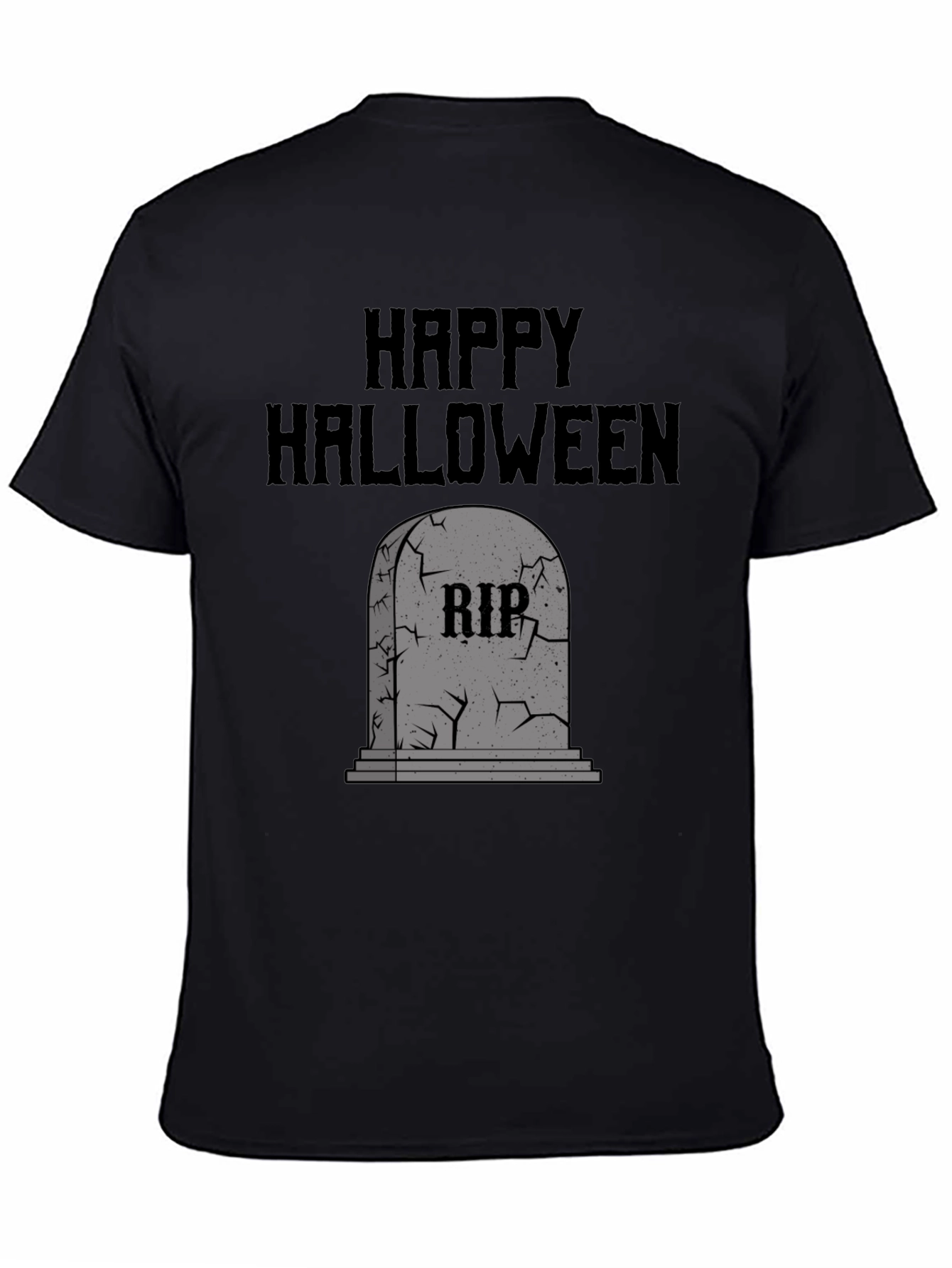 Happy Halloween RIP Tombstone Graphic Tee