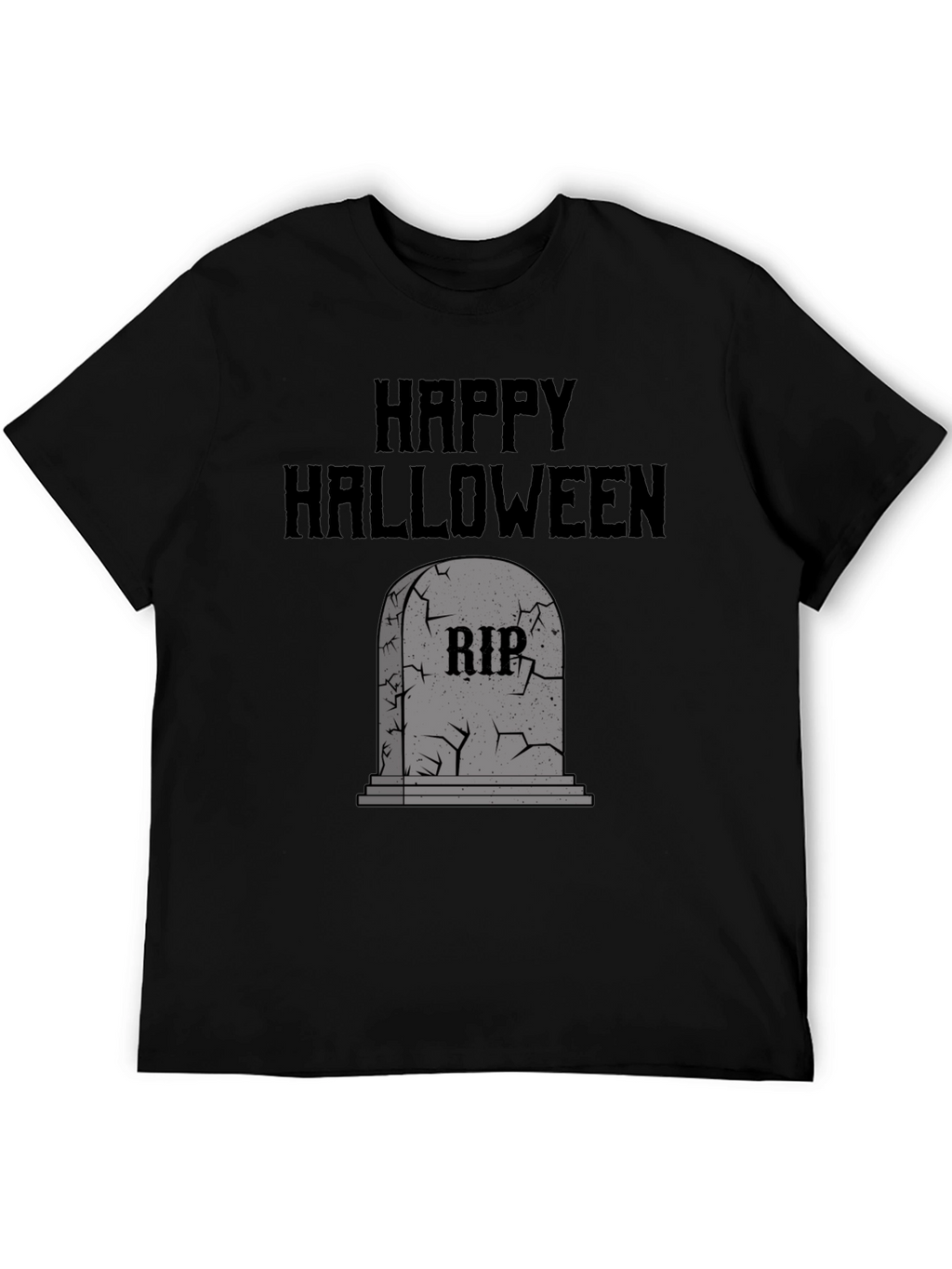 Happy Halloween RIP Tombstone Graphic Tee