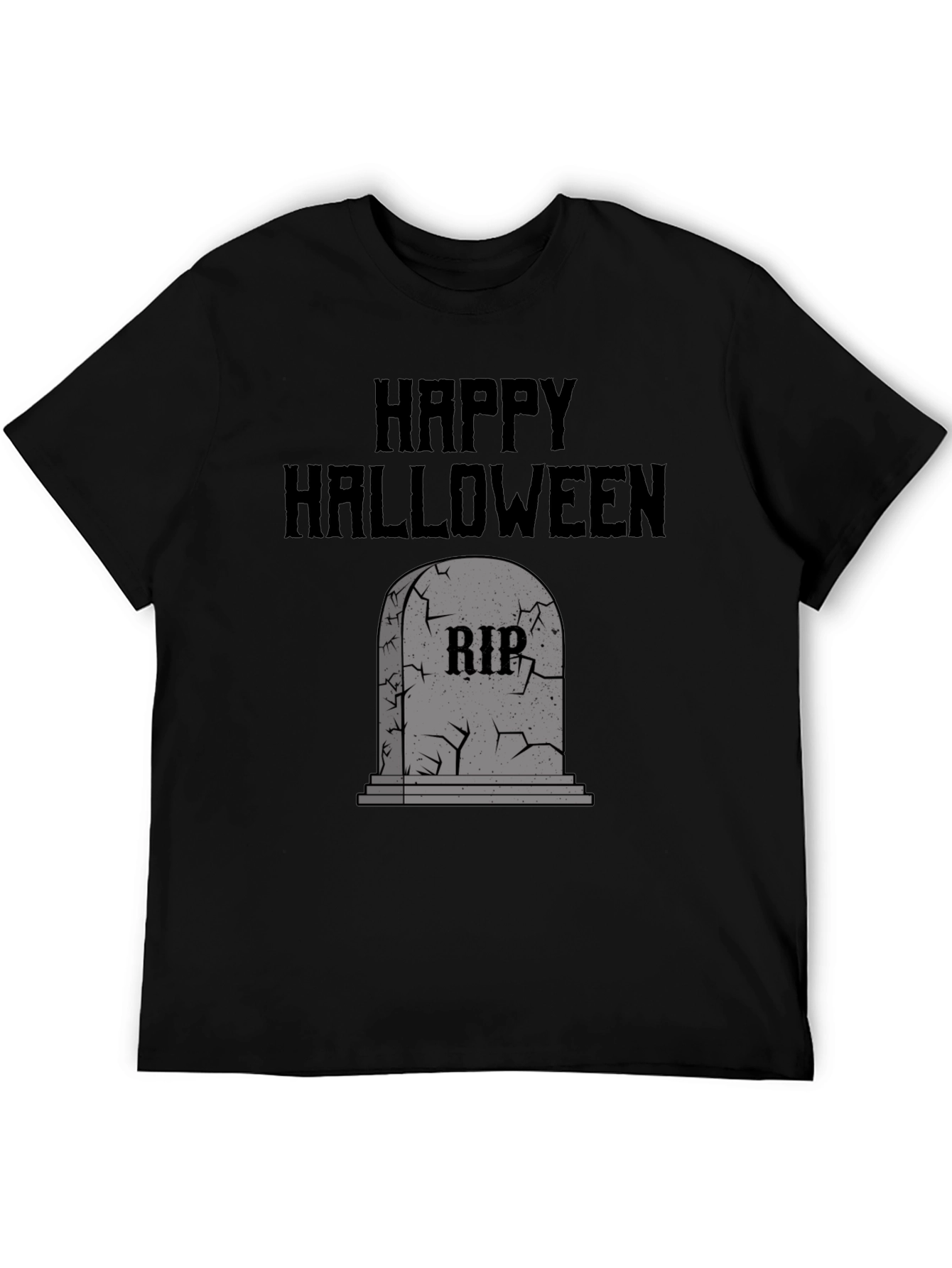 Happy Halloween RIP Tombstone Graphic Tee