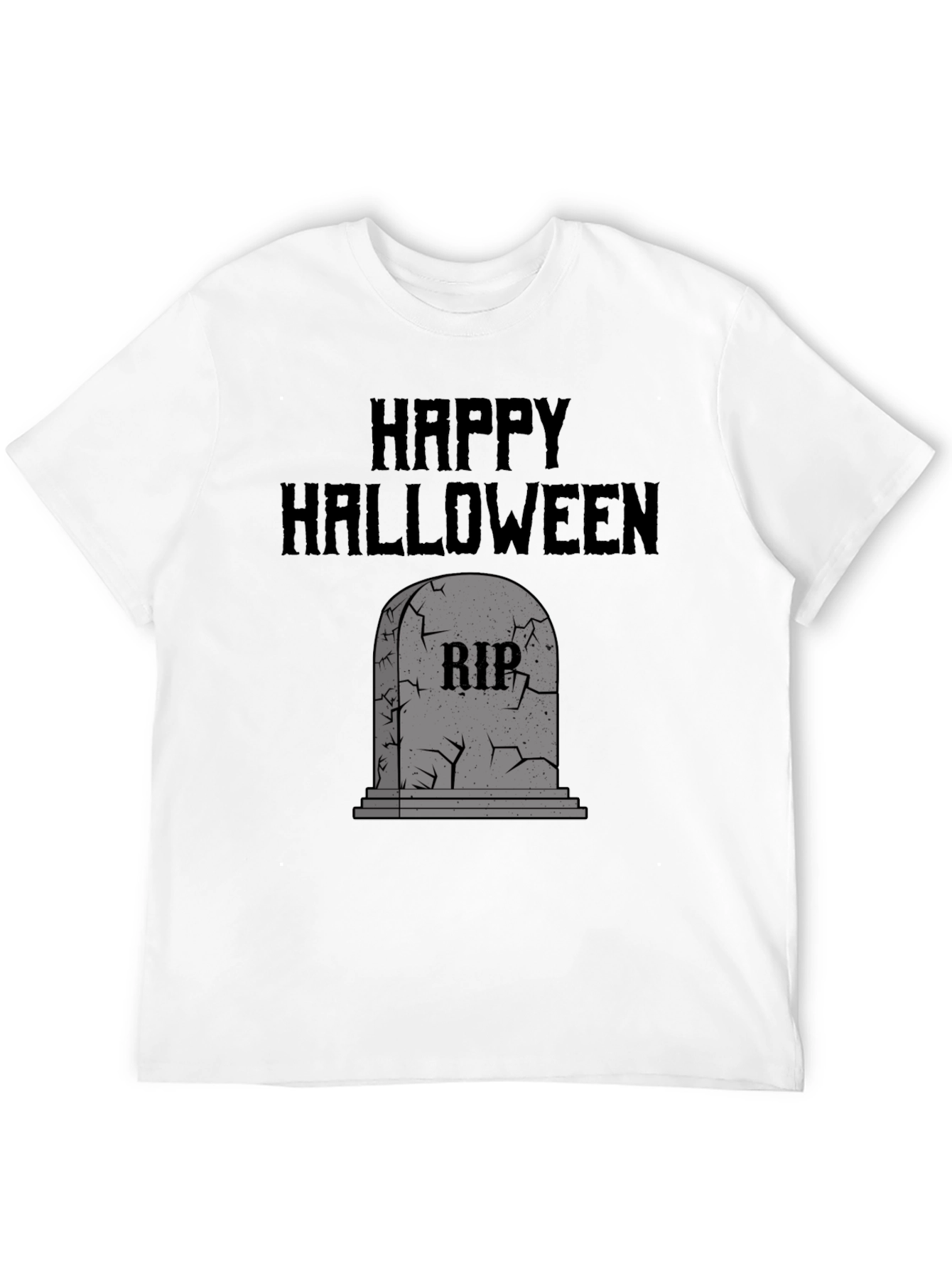 Happy Halloween RIP Tombstone Graphic Tee