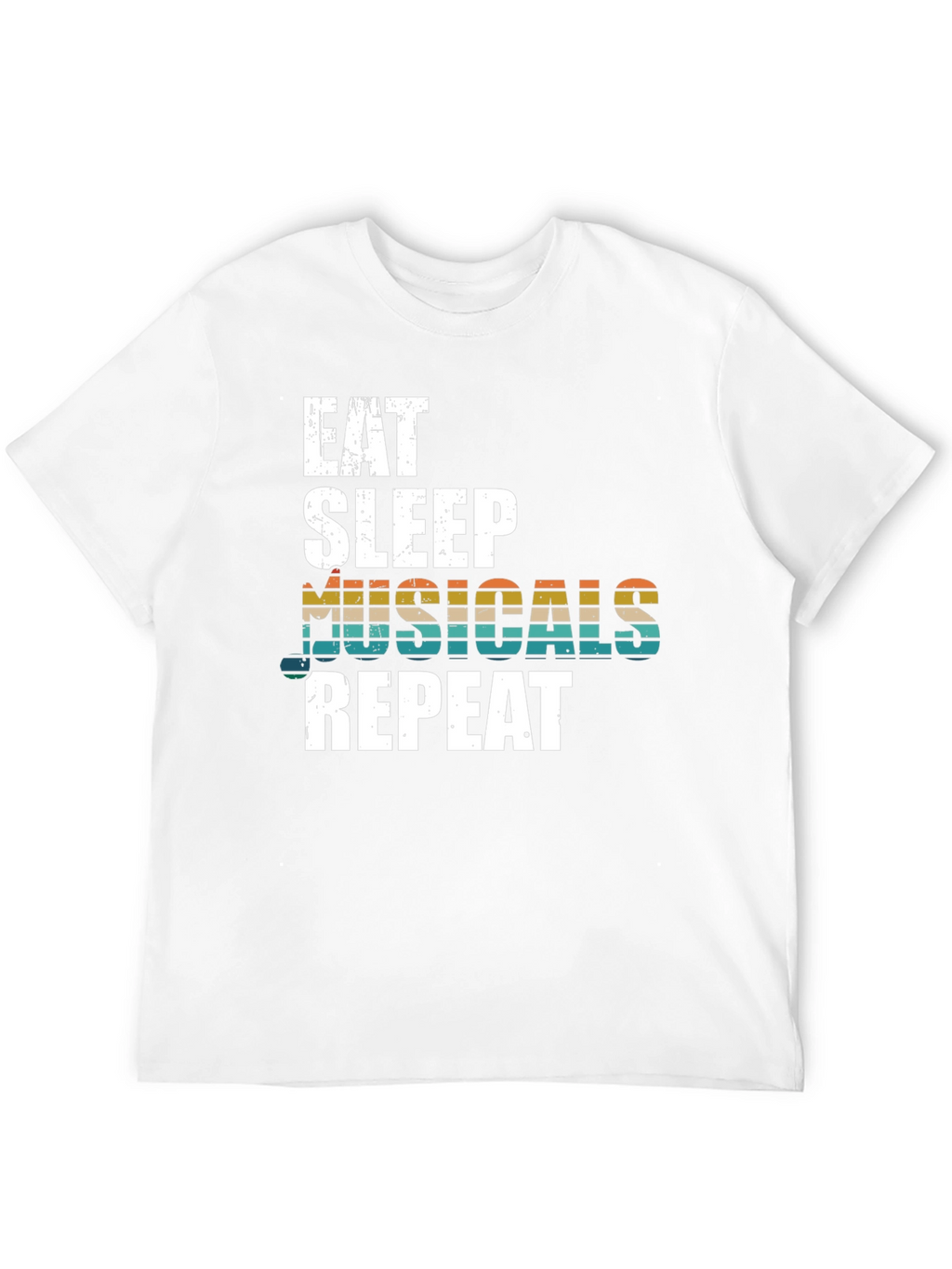 Eat Sleep Musicals Repeat Graphic Tee