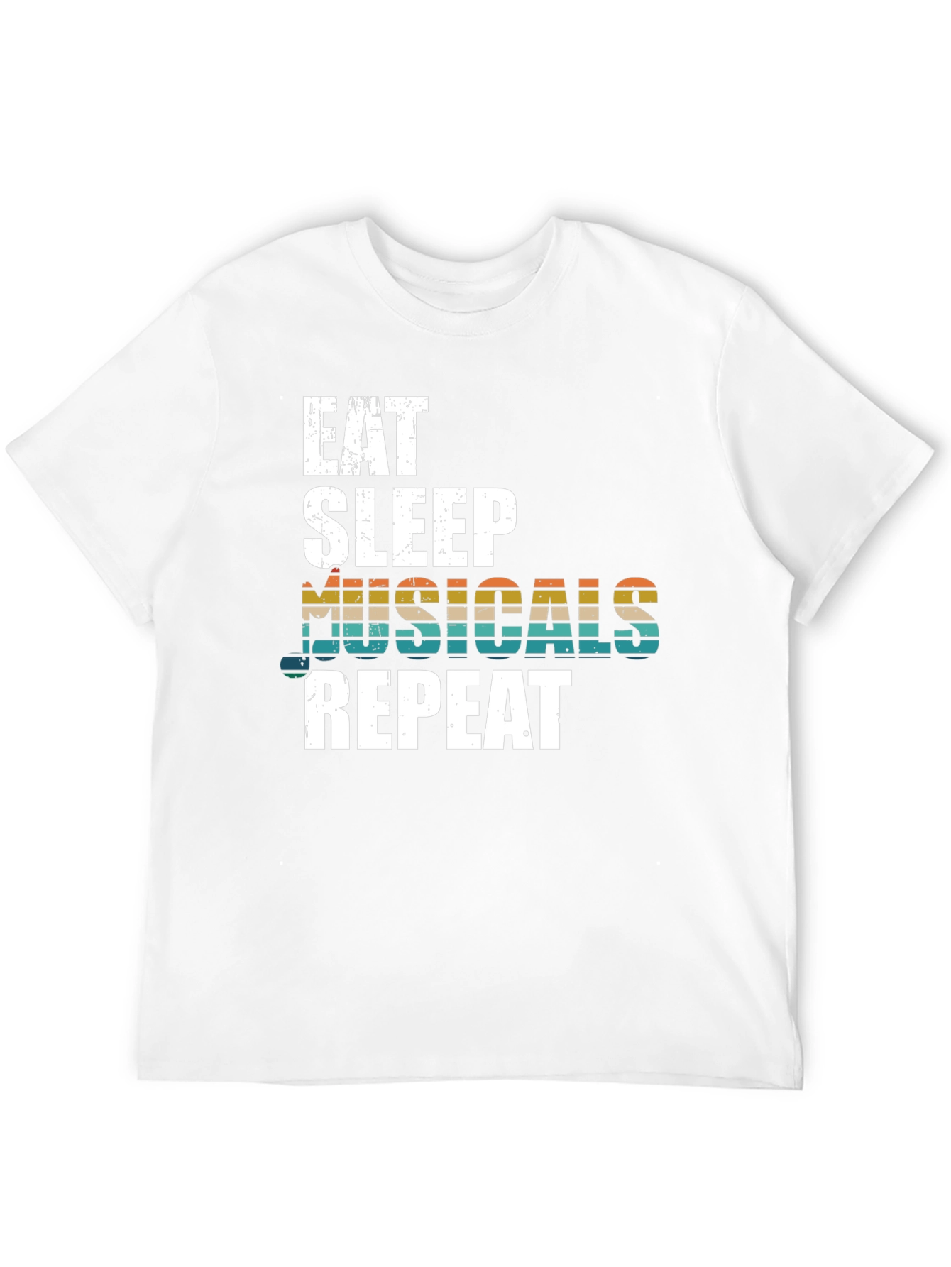 Eat Sleep Musicals Repeat Graphic Tee
