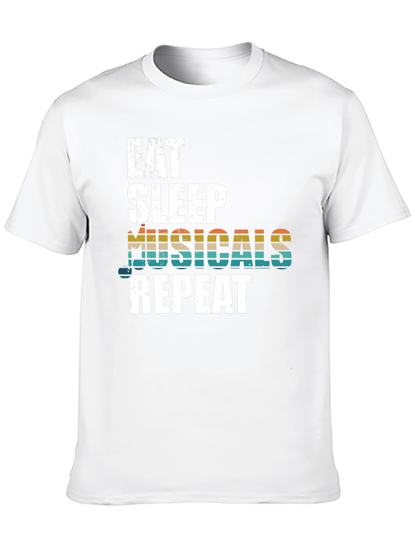Eat Sleep Musicals Repeat Graphic Tee