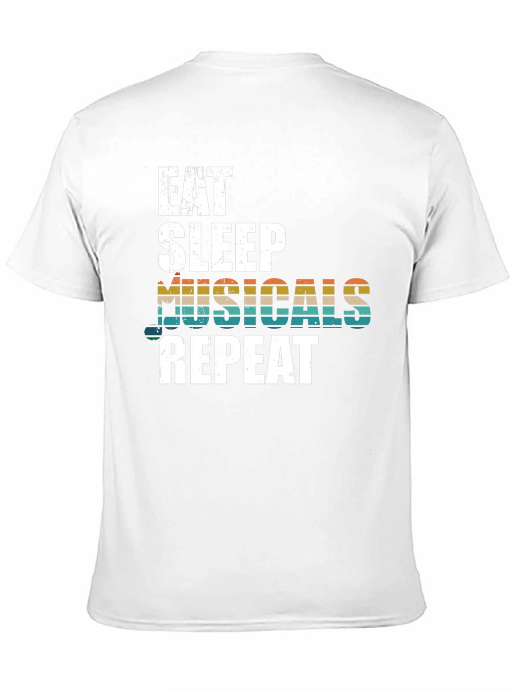 Eat Sleep Musicals Repeat Graphic Tee