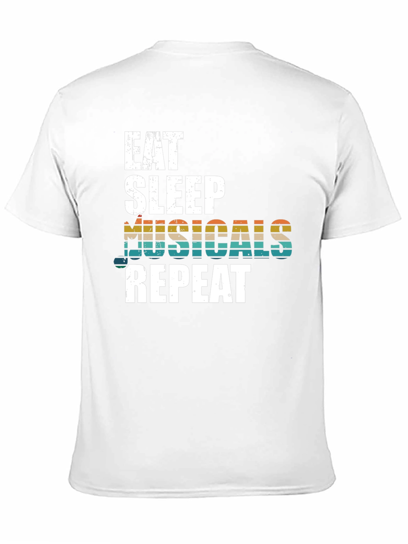 Eat Sleep Musicals Repeat Graphic Tee