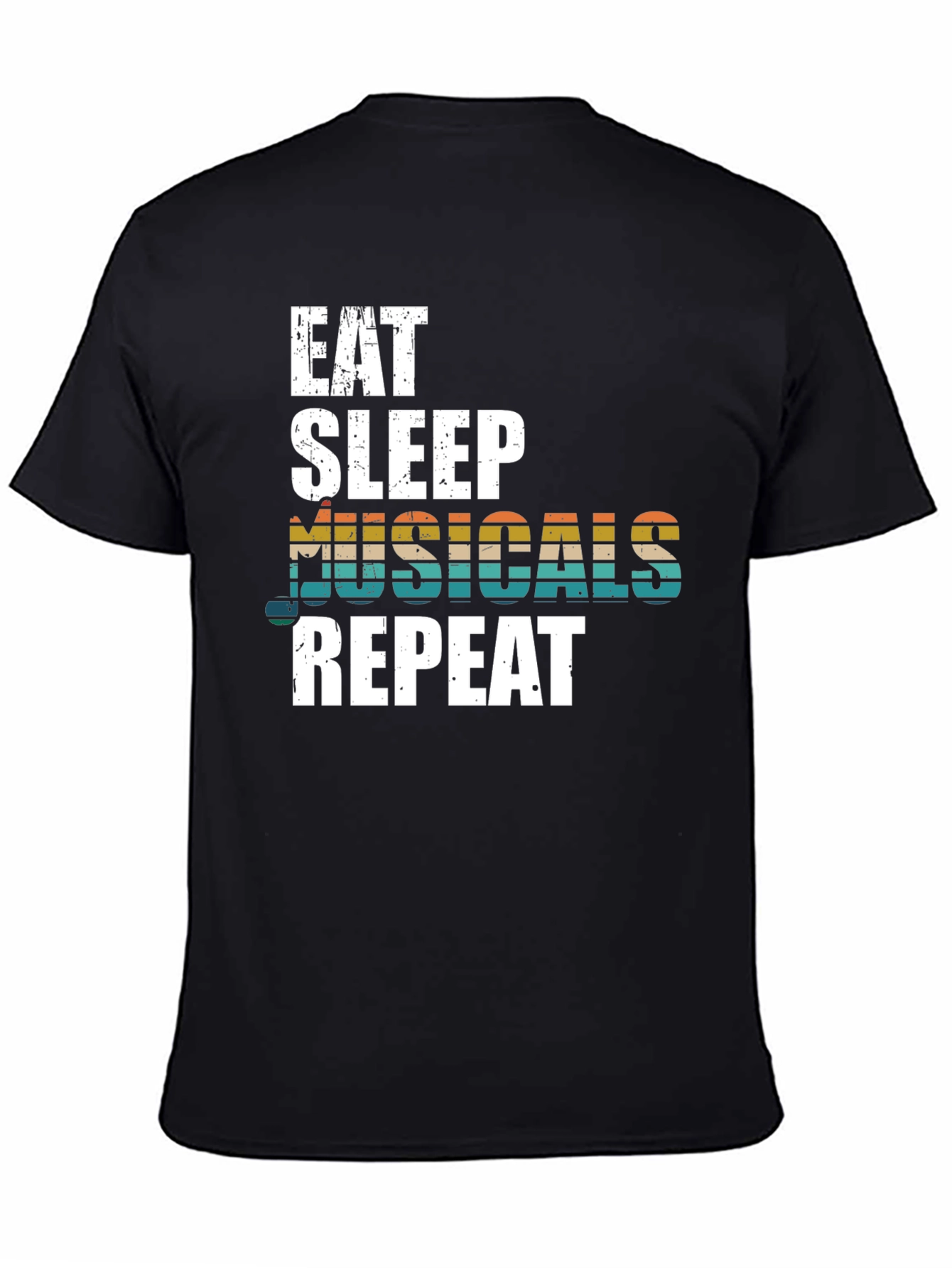 Eat Sleep Musicals Repeat Graphic Tee