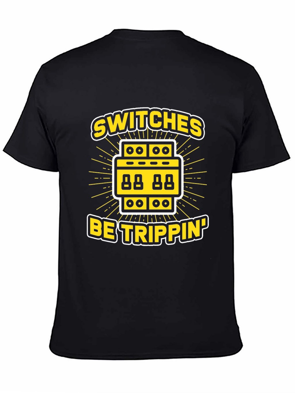 Switches Be Trippin Black Graphic T-Shirt