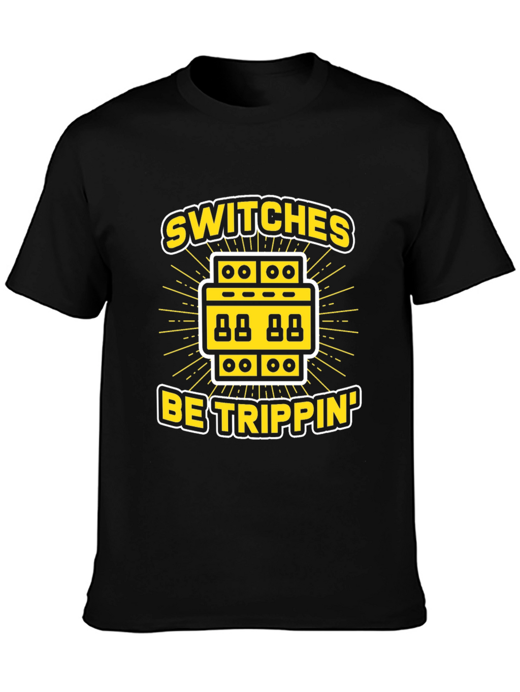 Switches Be Trippin Black Graphic T-Shirt