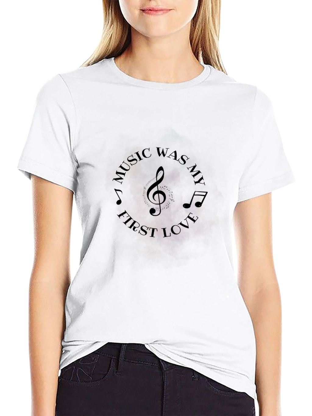 Music is My First Love - Black T-Shirt