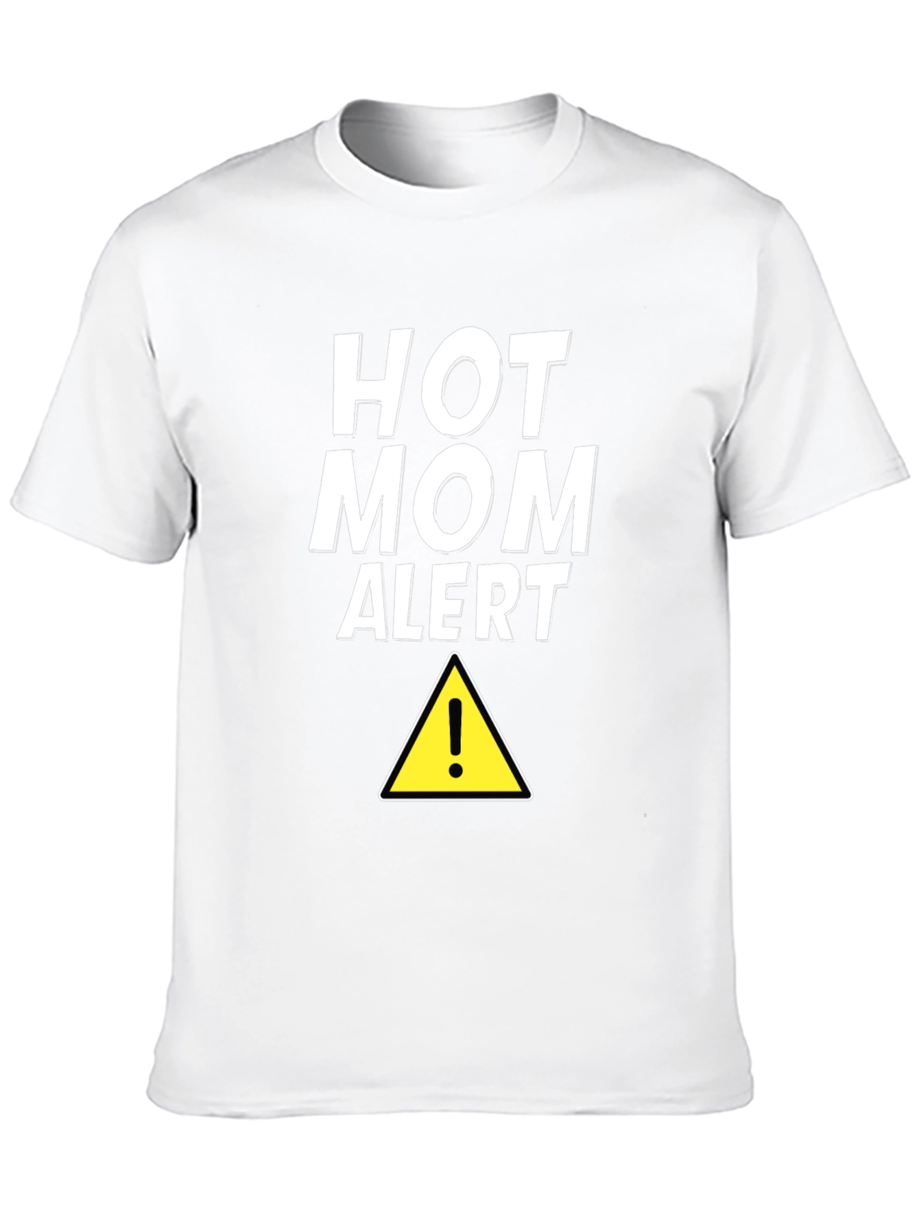Hot Mom Alert Graphic Tee - Black