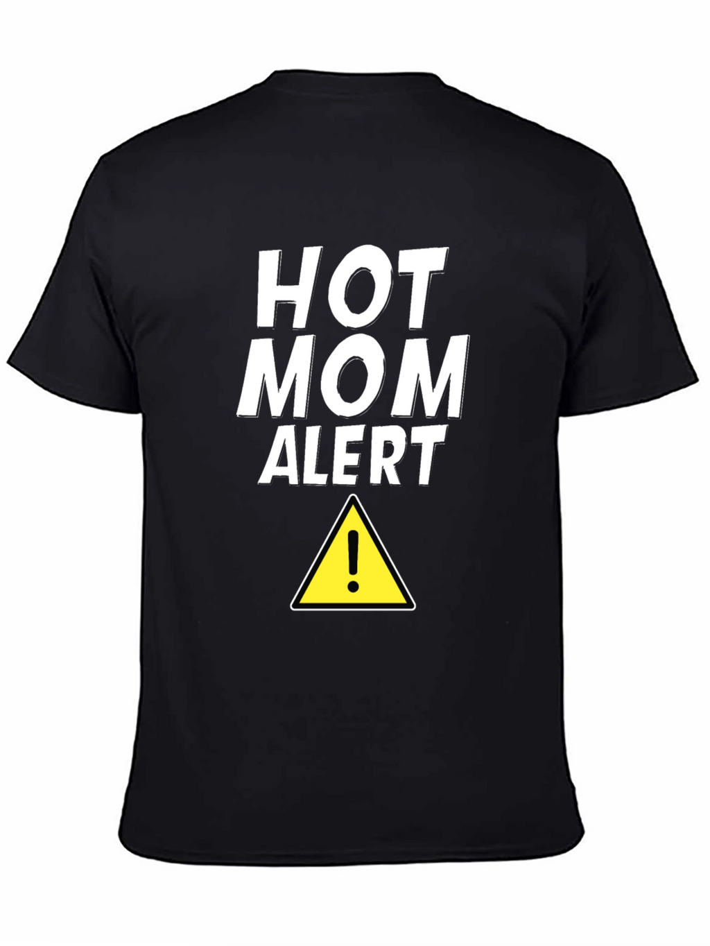 Hot Mom Alert Graphic Tee - Black