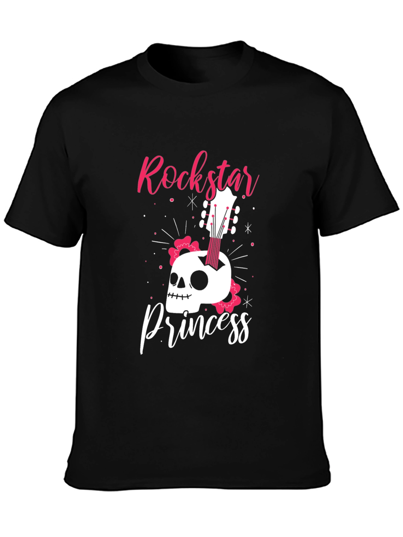 Rockstar Princess Skull Graphic Tee
