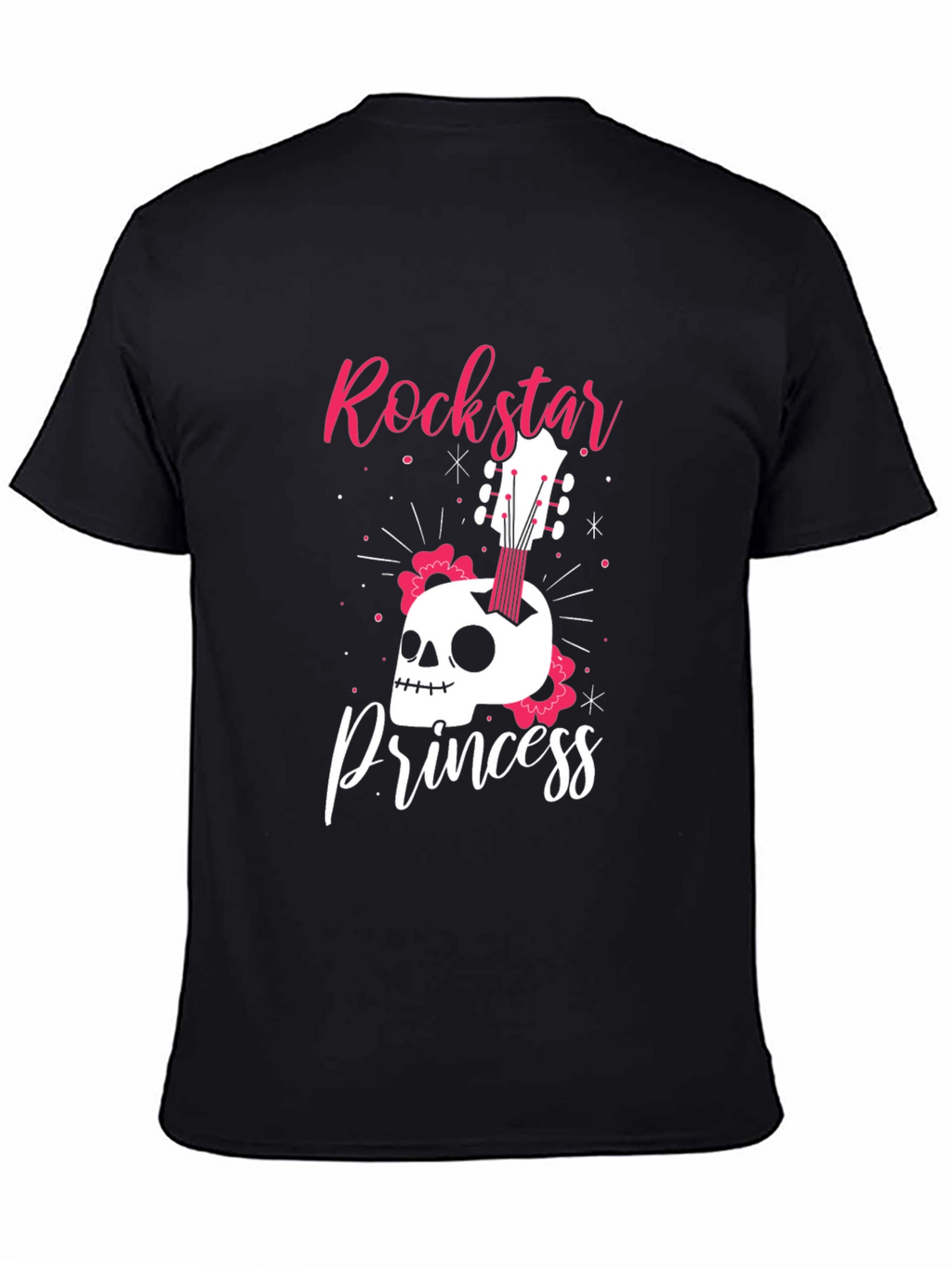 Rockstar Princess Skull Graphic Tee