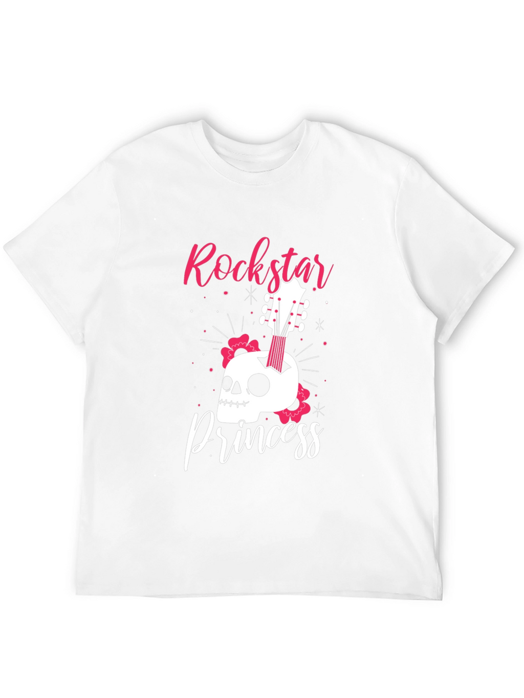 Rockstar Princess Skull Graphic Tee