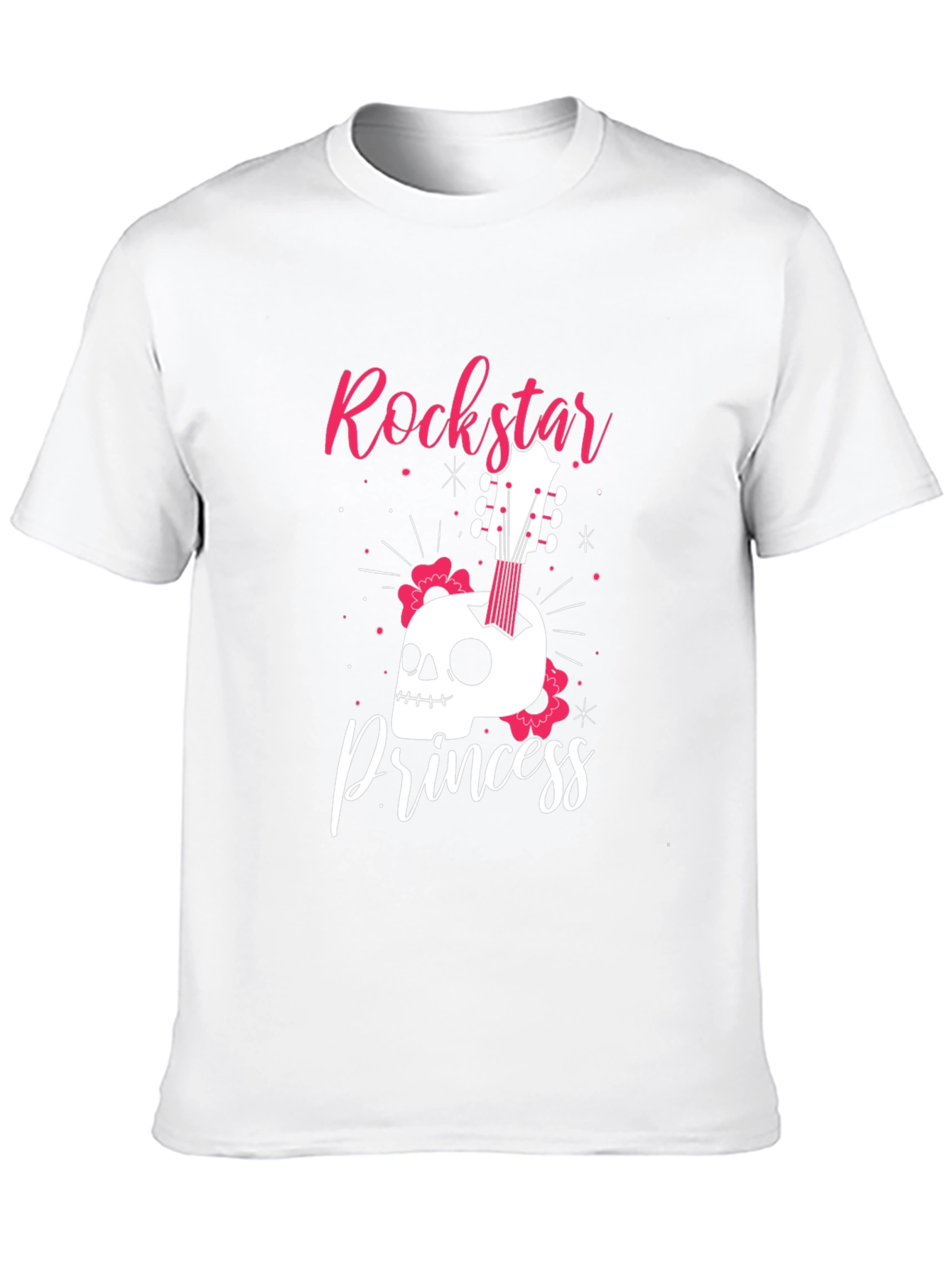 Rockstar Princess Skull Graphic Tee