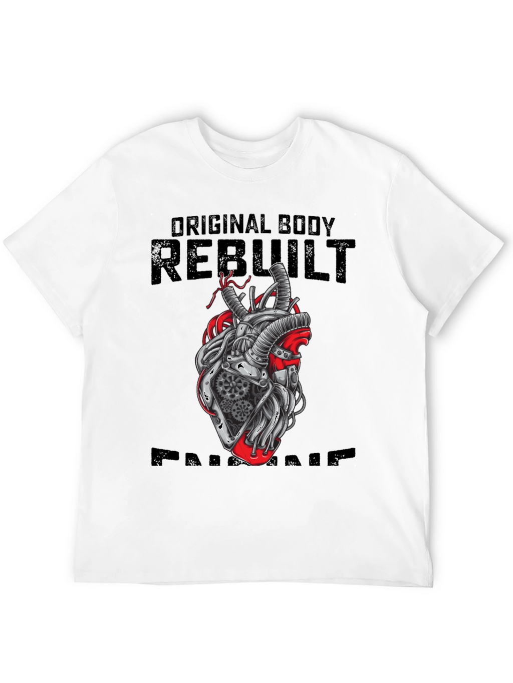 Original Body Rebuilt Heart Graphic T-Shirt
