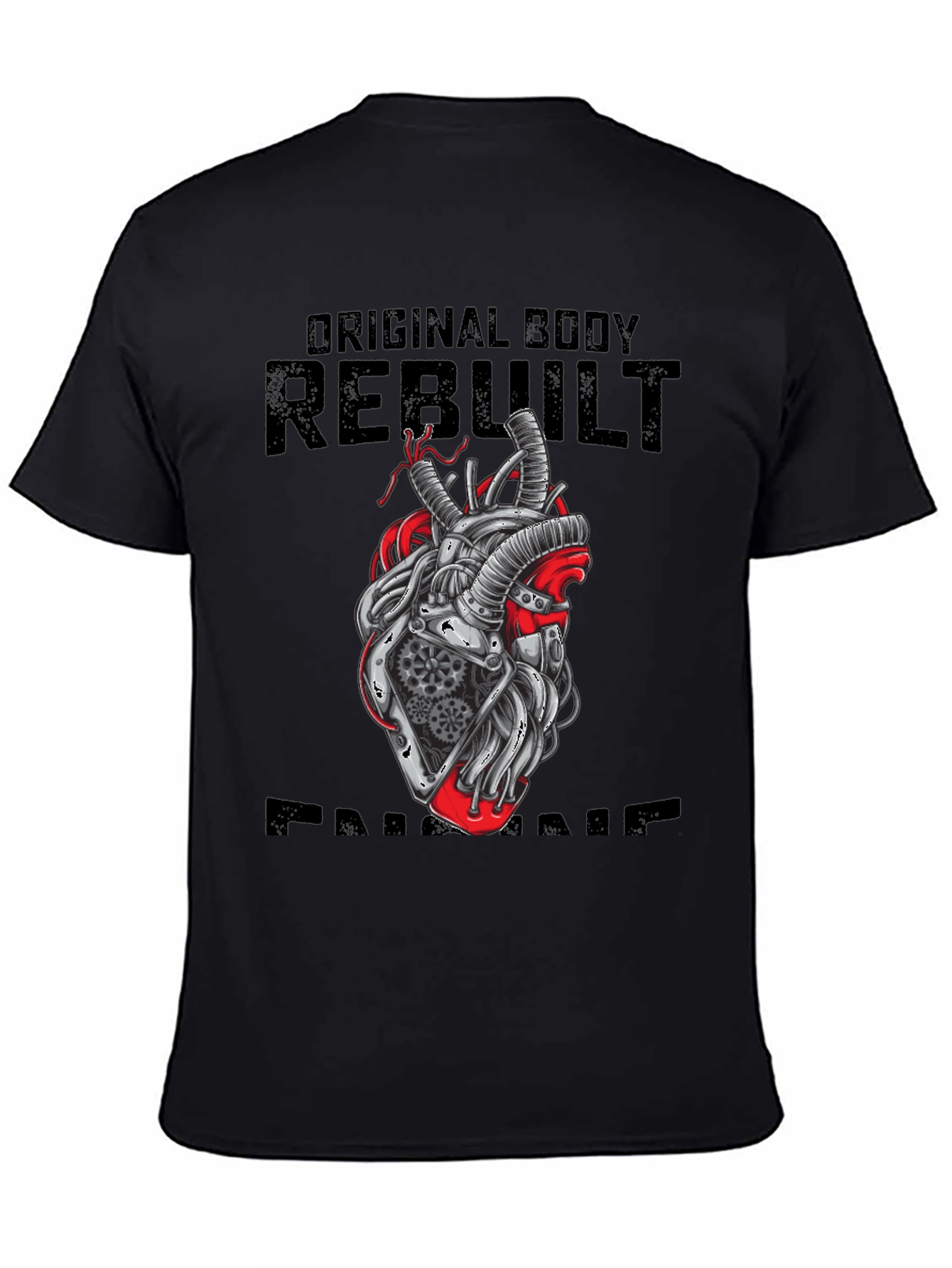 Original Body Rebuilt Heart Graphic T-Shirt