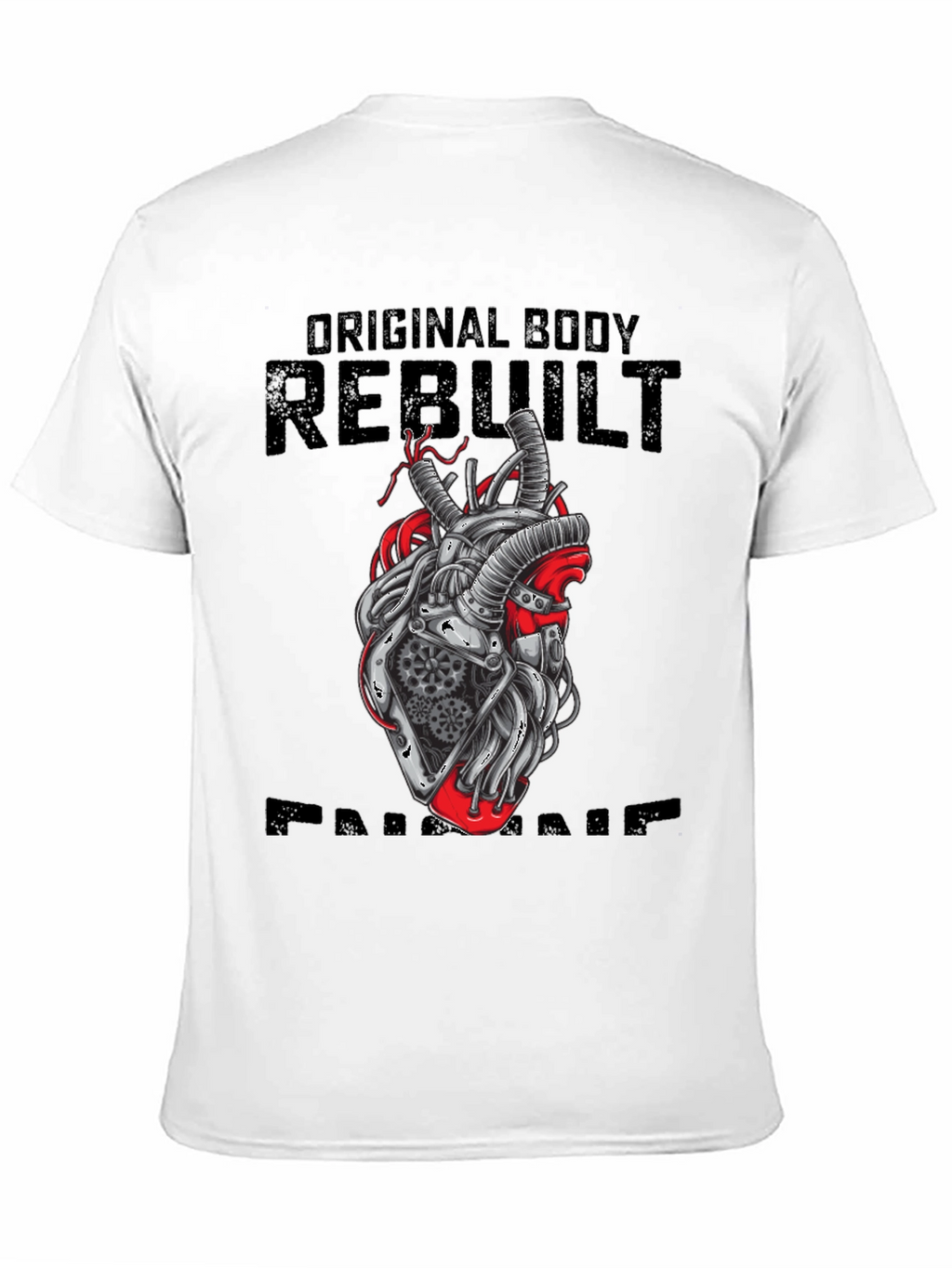 Original Body Rebuilt Heart Graphic T-Shirt
